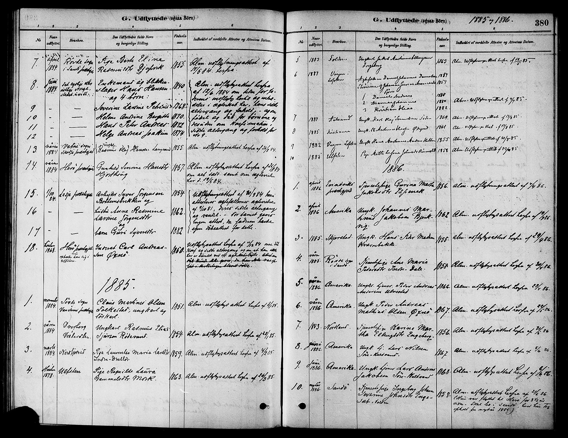 Ministerialprotokoller, klokkerbøker og fødselsregistre - Møre og Romsdal, AV/SAT-A-1454/511/L0141: Parish register (official) no. 511A08, 1878-1890, p. 380