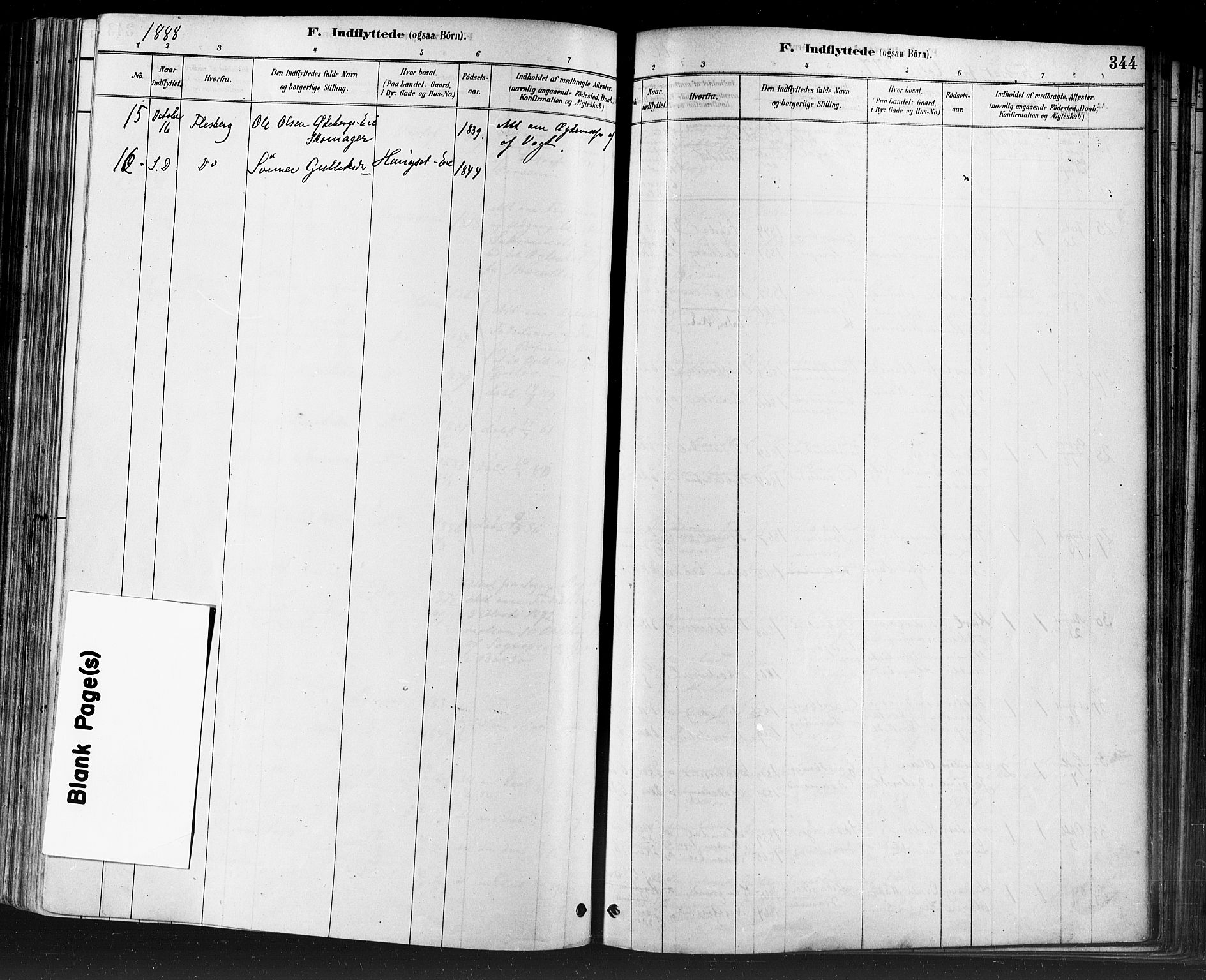 Eiker kirkebøker, SAKO/A-4/F/Fb/L0001: Parish register (official) no. II 1, 1878-1888, p. 344