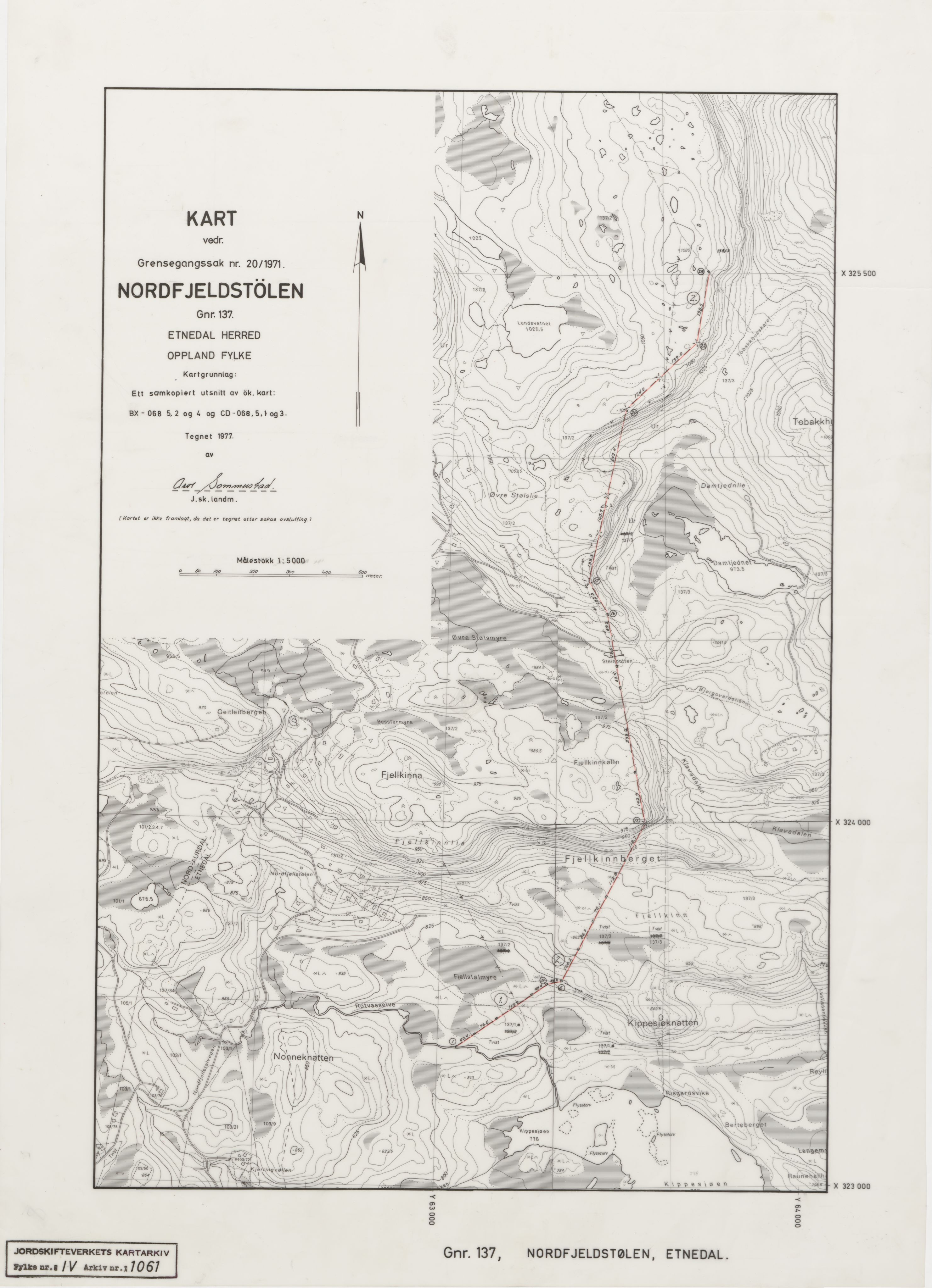 Jordskifteverkets kartarkiv, AV/RA-S-3929/T, 1859-1988, p. 1344