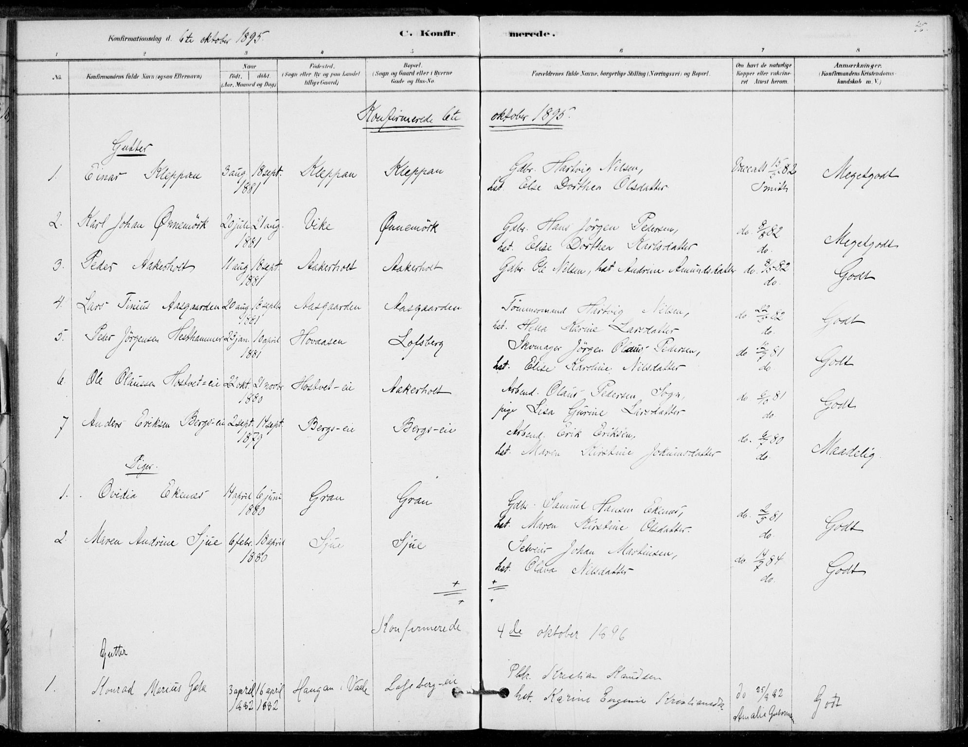 Hof kirkebøker, AV/SAKO-A-64/F/Fb/L0001: Parish register (official) no. II 1, 1878-1907, p. 48