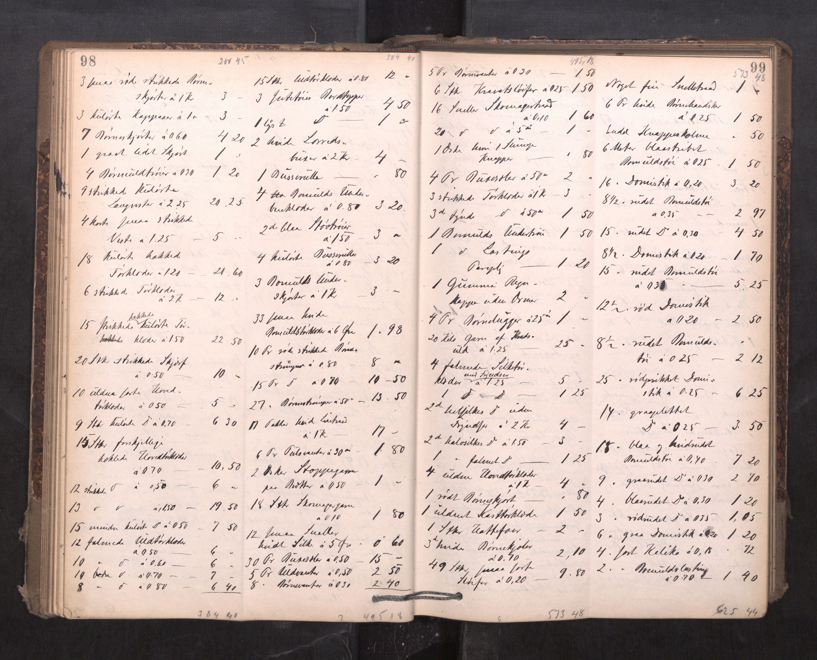 Trondheim byfogd, AV/SAT-A-0003/1/3/3C/L0015: Skifteregistreringsprotokoll - 24/2-21/3 (u/ register), 1893-1899, p. 98-99
