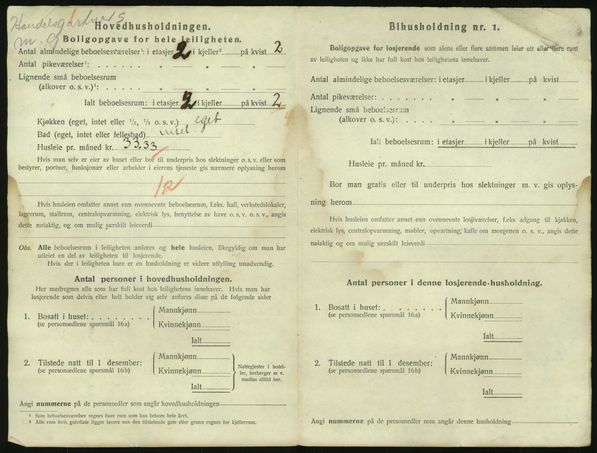 SAO, 1920 census for Kristiania, 1920, p. 106374