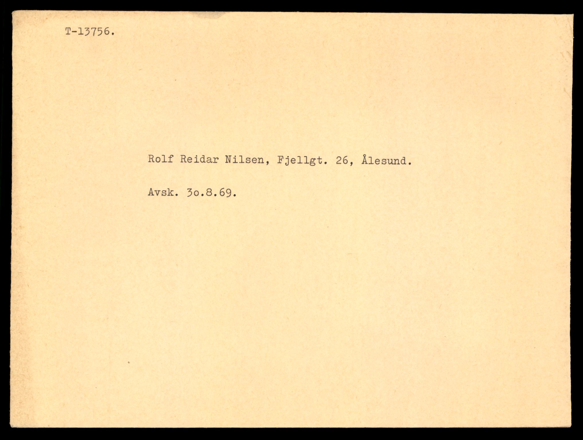 Møre og Romsdal vegkontor - Ålesund trafikkstasjon, AV/SAT-A-4099/F/Fe/L0041: Registreringskort for kjøretøy T 13710 - T 13905, 1927-1998, p. 805