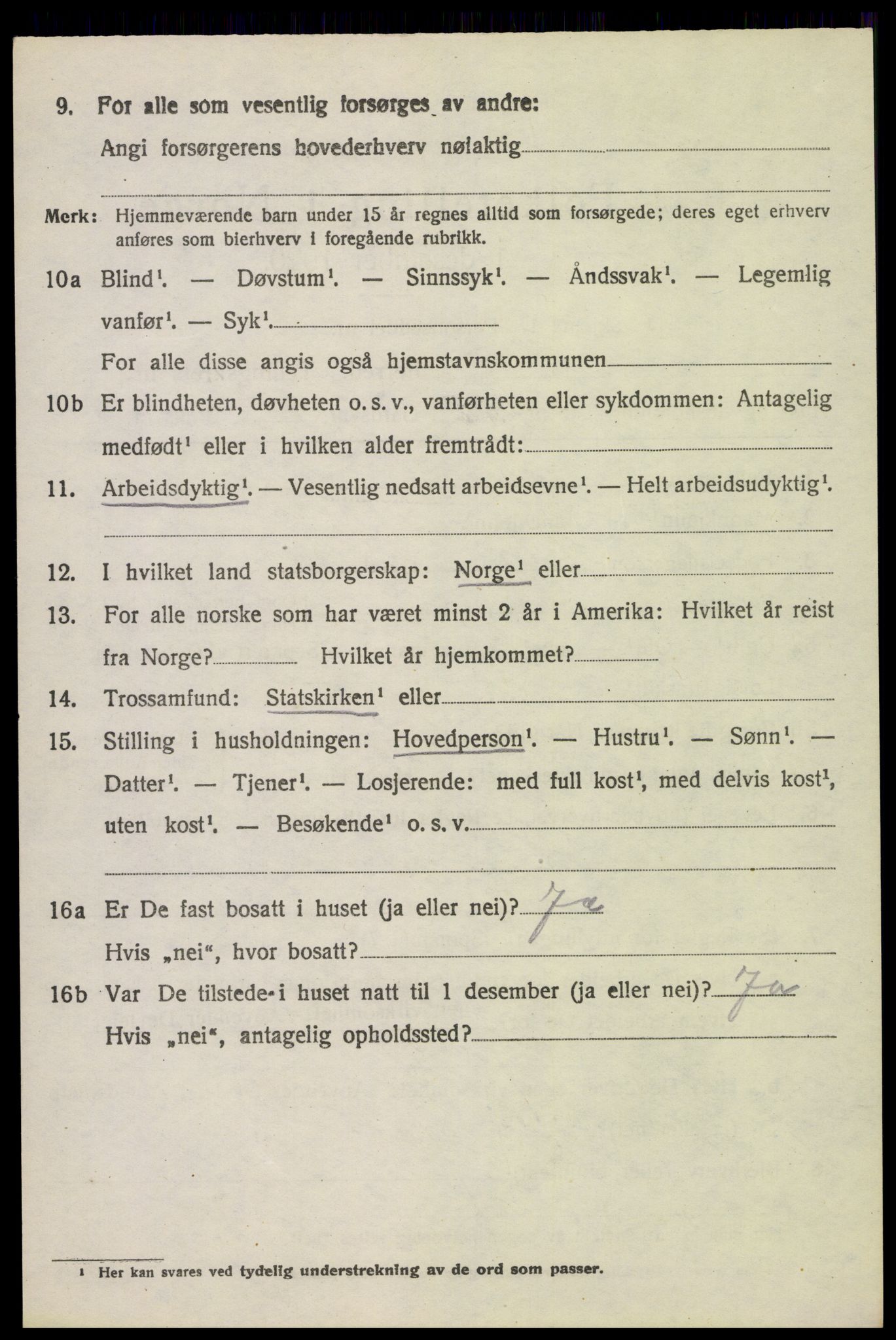 SAH, 1920 census for Stange, 1920, p. 4008