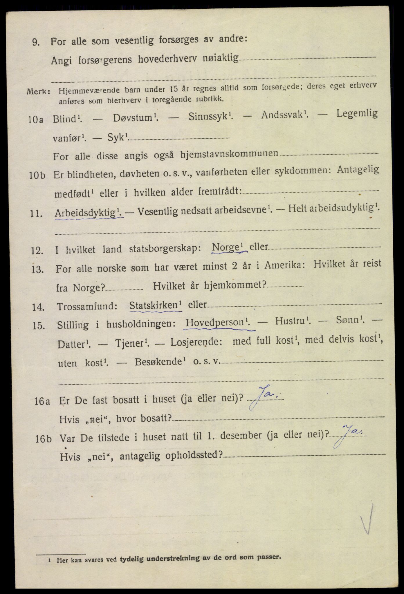 SAH, 1920 census for Alvdal, 1920, p. 895