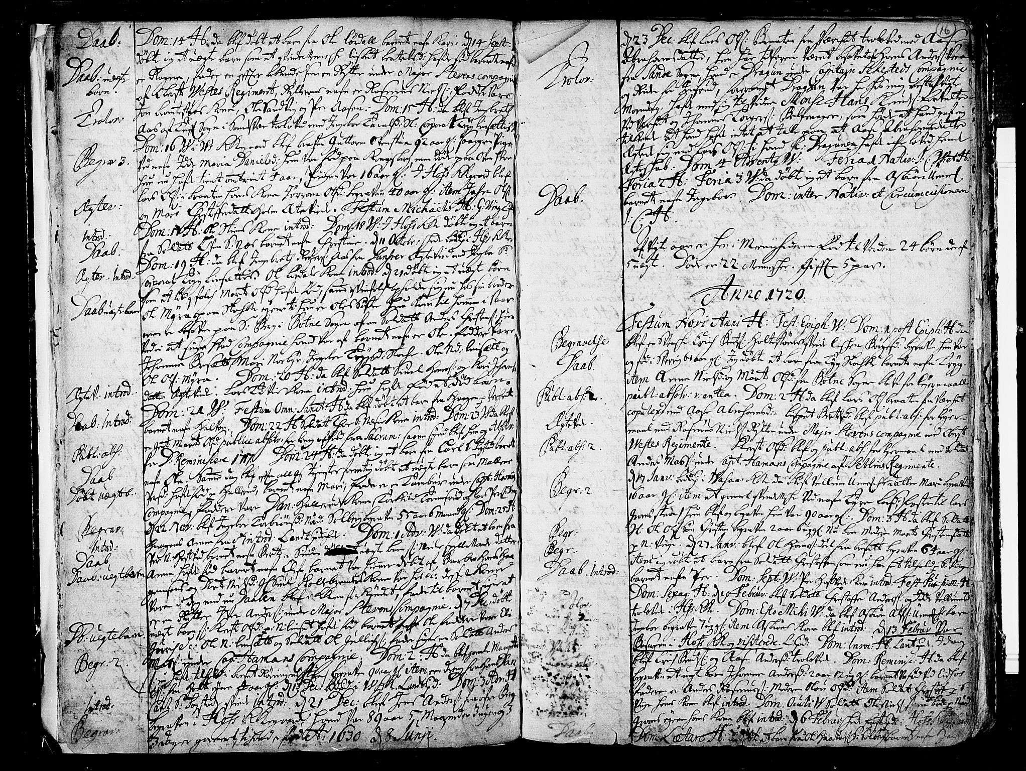 Hof kirkebøker, AV/SAKO-A-64/F/Fa/L0001: Parish register (official) no. I 1, 1704-1745, p. 16