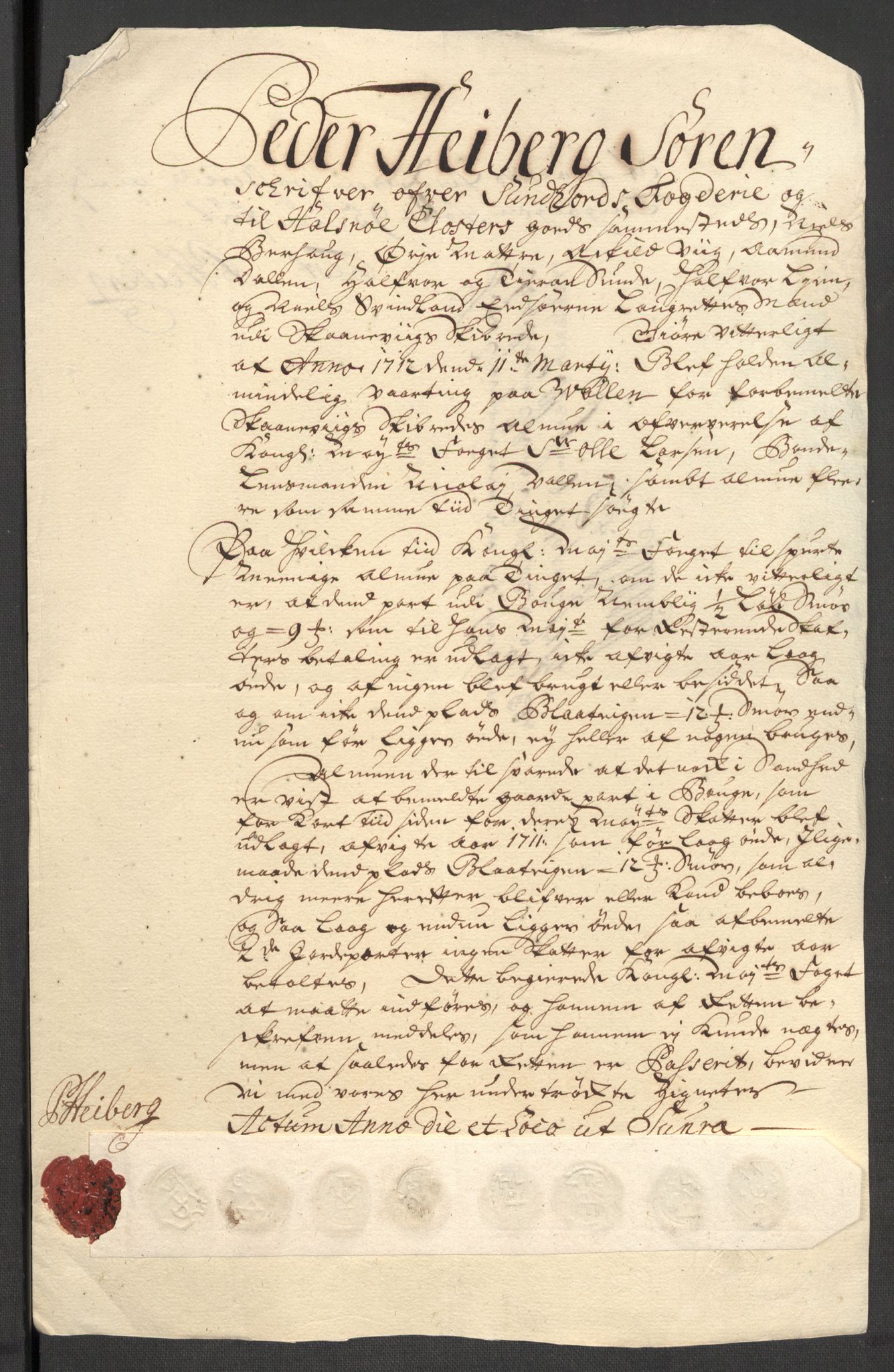 Rentekammeret inntil 1814, Reviderte regnskaper, Fogderegnskap, AV/RA-EA-4092/R48/L2987: Fogderegnskap Sunnhordland og Hardanger, 1711, p. 327