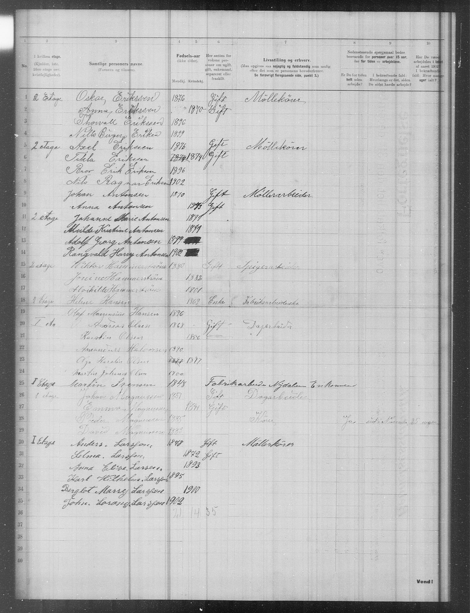 OBA, Municipal Census 1902 for Kristiania, 1902, p. 13310