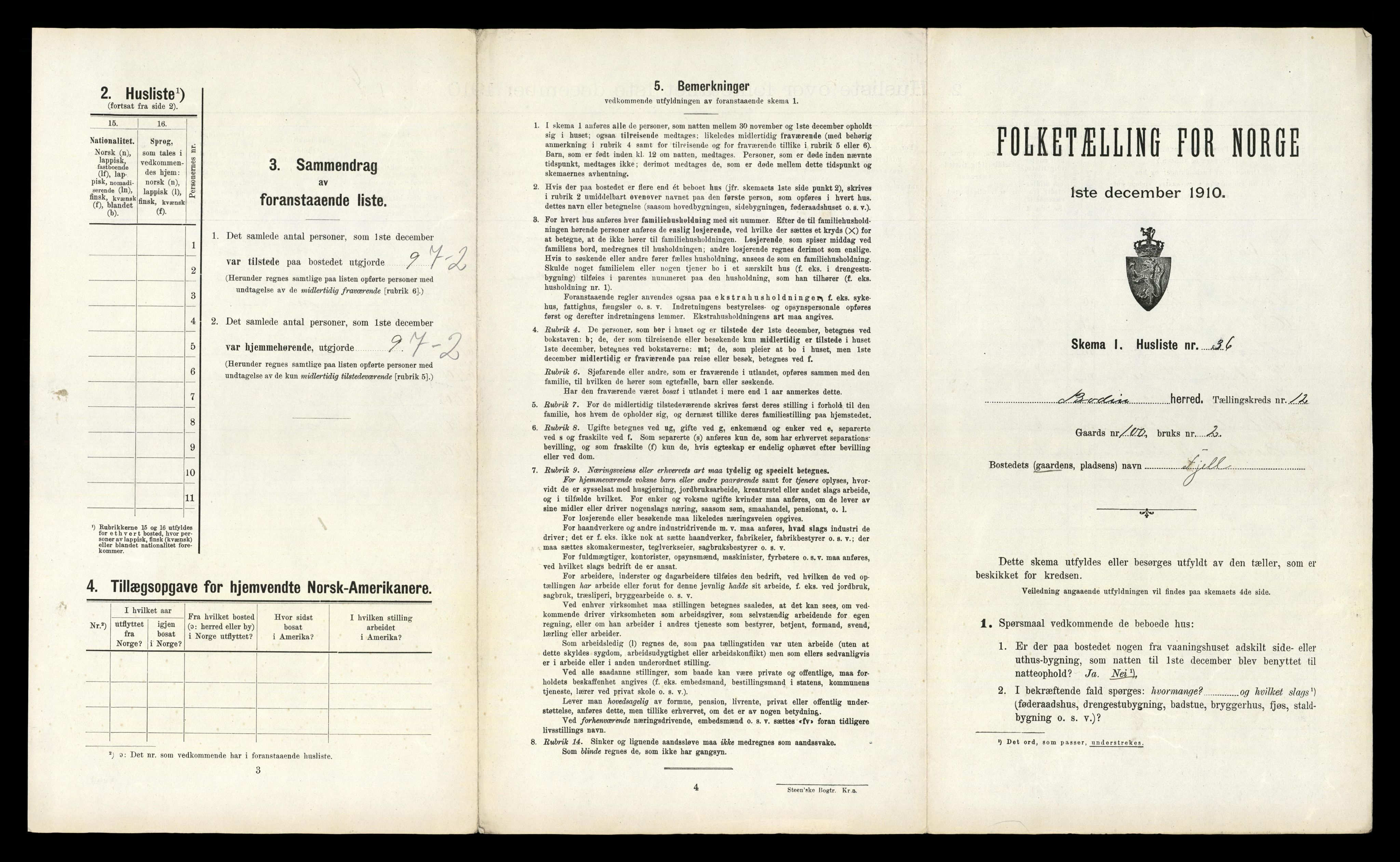 RA, 1910 census for Bodin, 1910, p. 1559