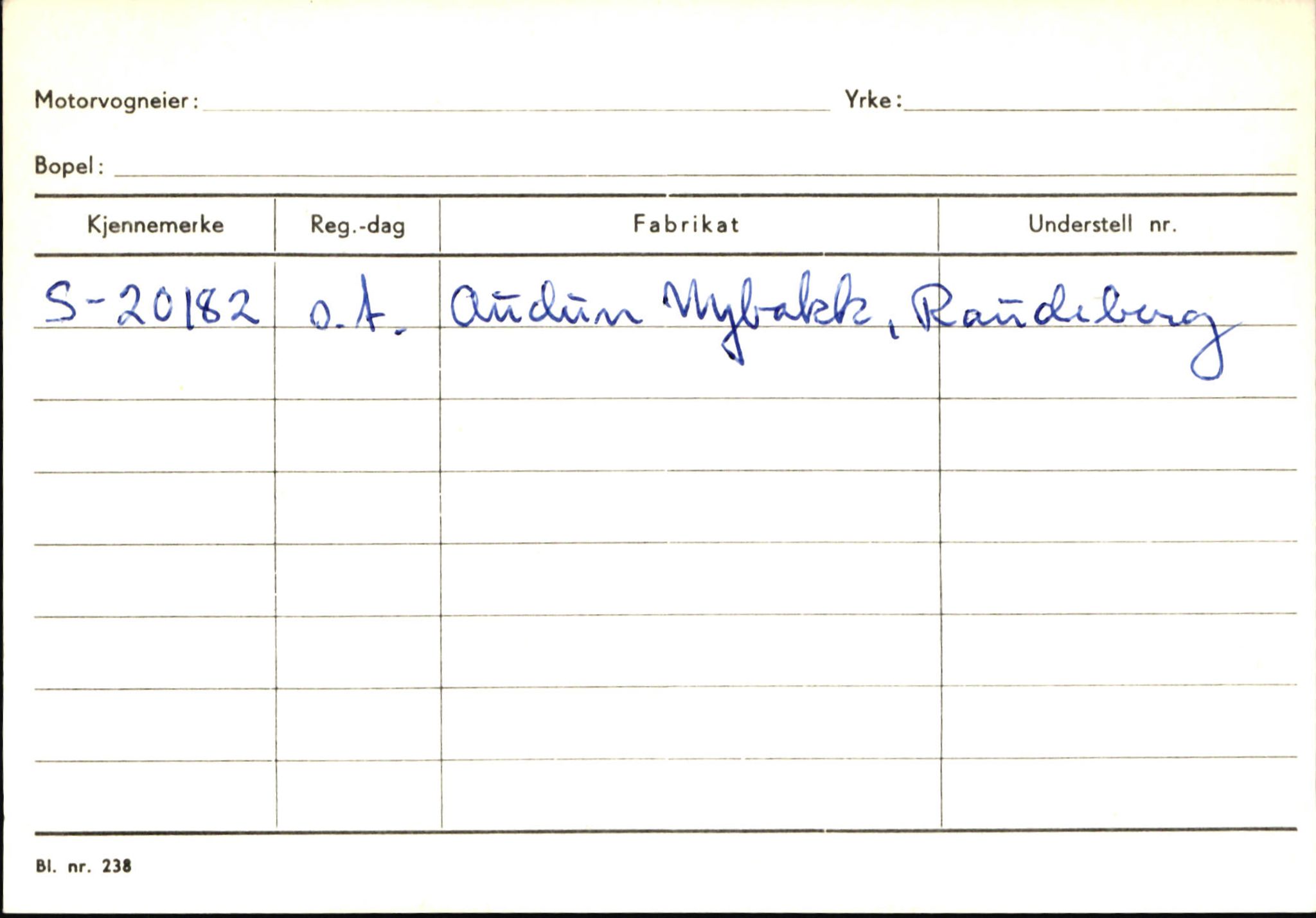 Statens vegvesen, Sogn og Fjordane vegkontor, SAB/A-5301/4/F/L0145: Registerkort Vågsøy S-Å. Årdal I-P, 1945-1975, p. 1714