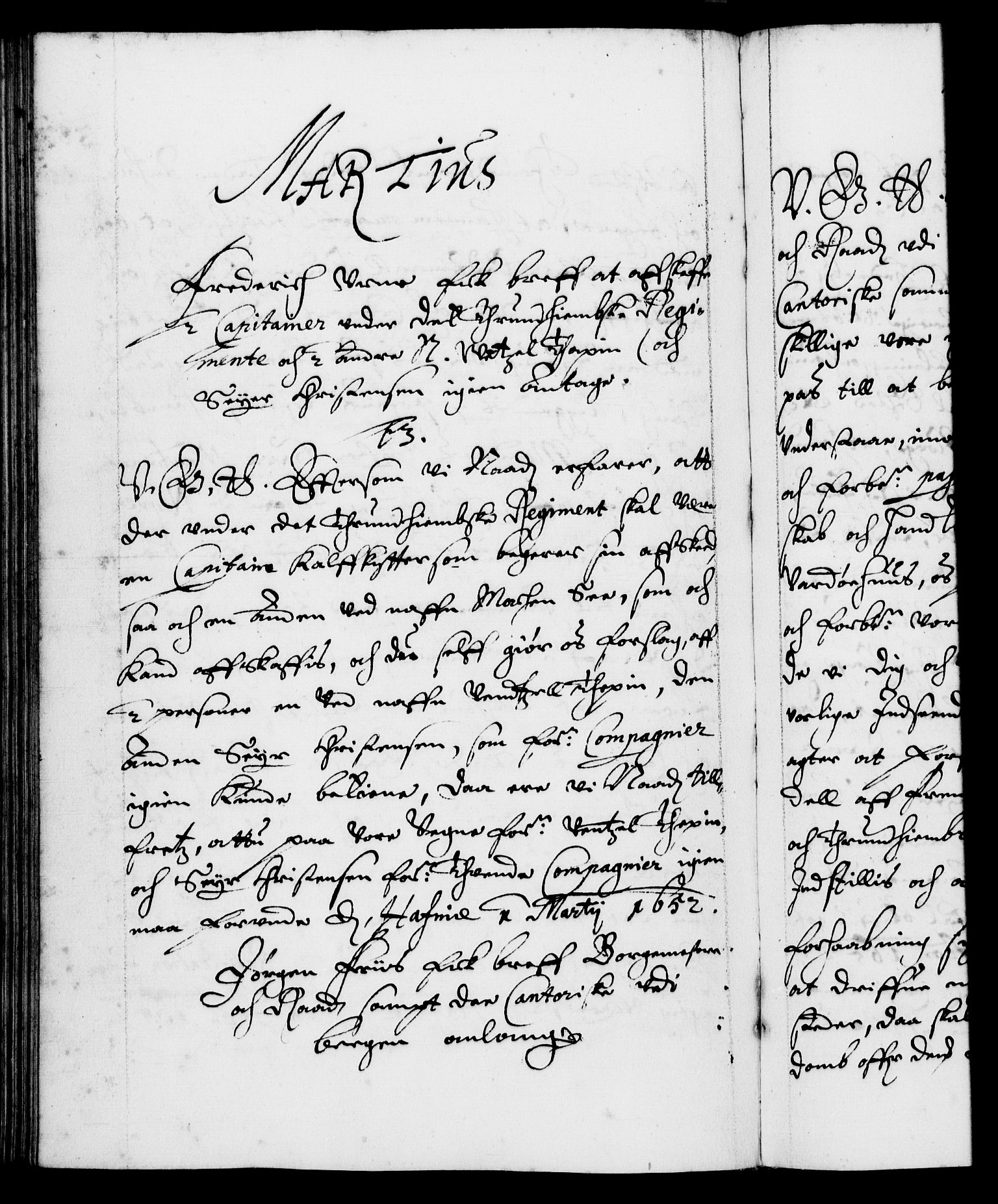 Danske Kanselli 1572-1799, AV/RA-EA-3023/F/Fc/Fca/Fcab/L0008: Norske tegnelser (mikrofilm), 1648-1652, p. 383b
