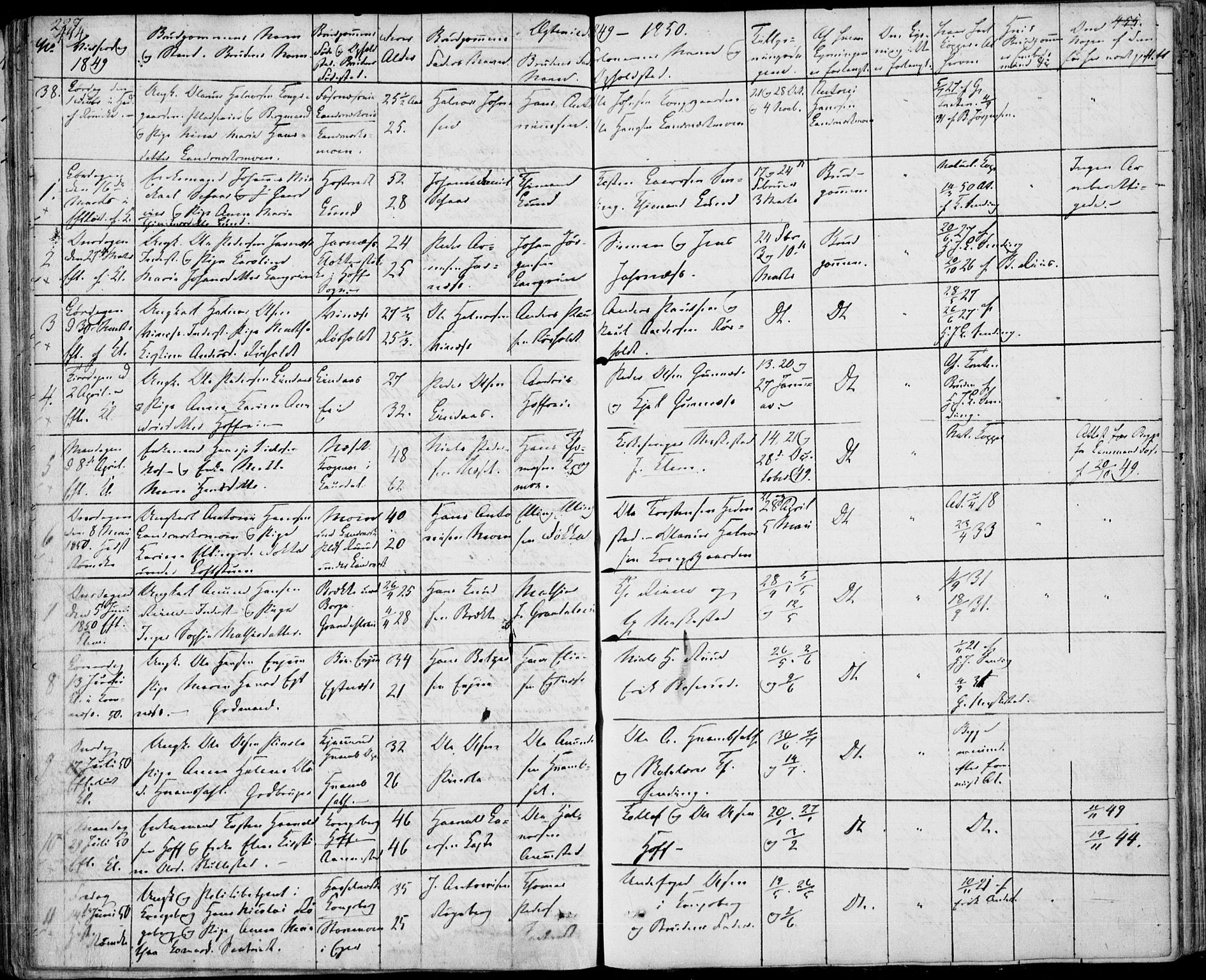 Sandsvær kirkebøker, SAKO/A-244/F/Fa/L0005: Parish register (official) no. I 5, 1840-1856, p. 454-455