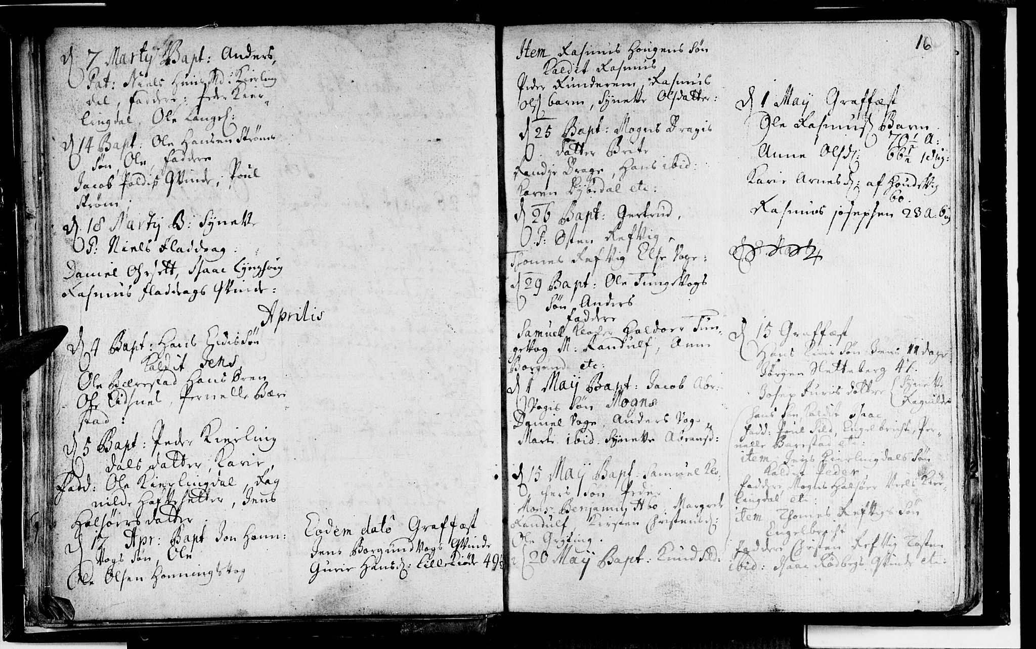 Selje sokneprestembete, SAB/A-99938/H/Ha/Haa/Haaa: Parish register (official) no. A 2, 1704-1715, p. 16