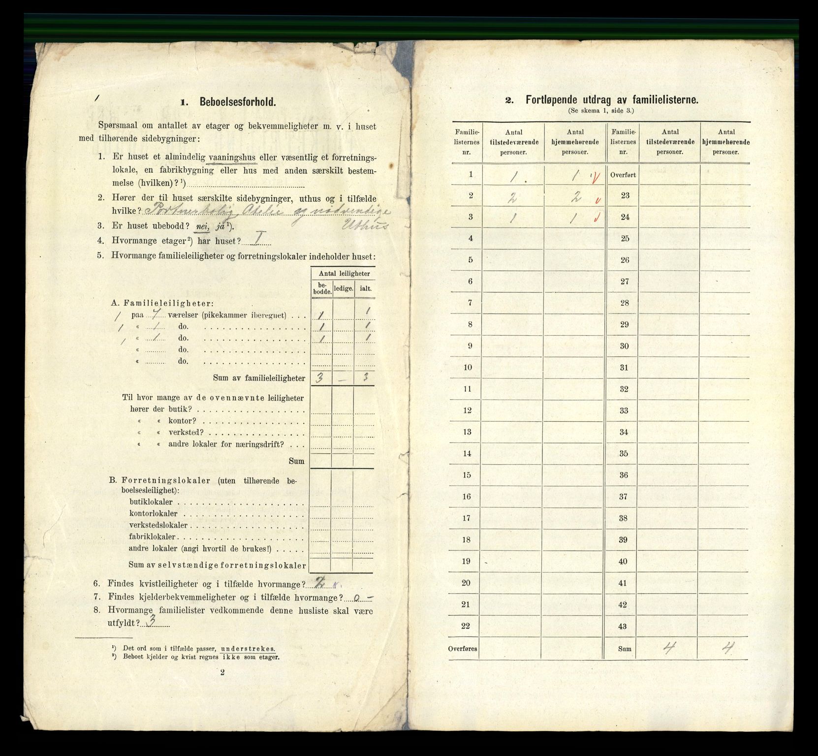 RA, 1910 census for Fredrikshald, 1910, p. 3945