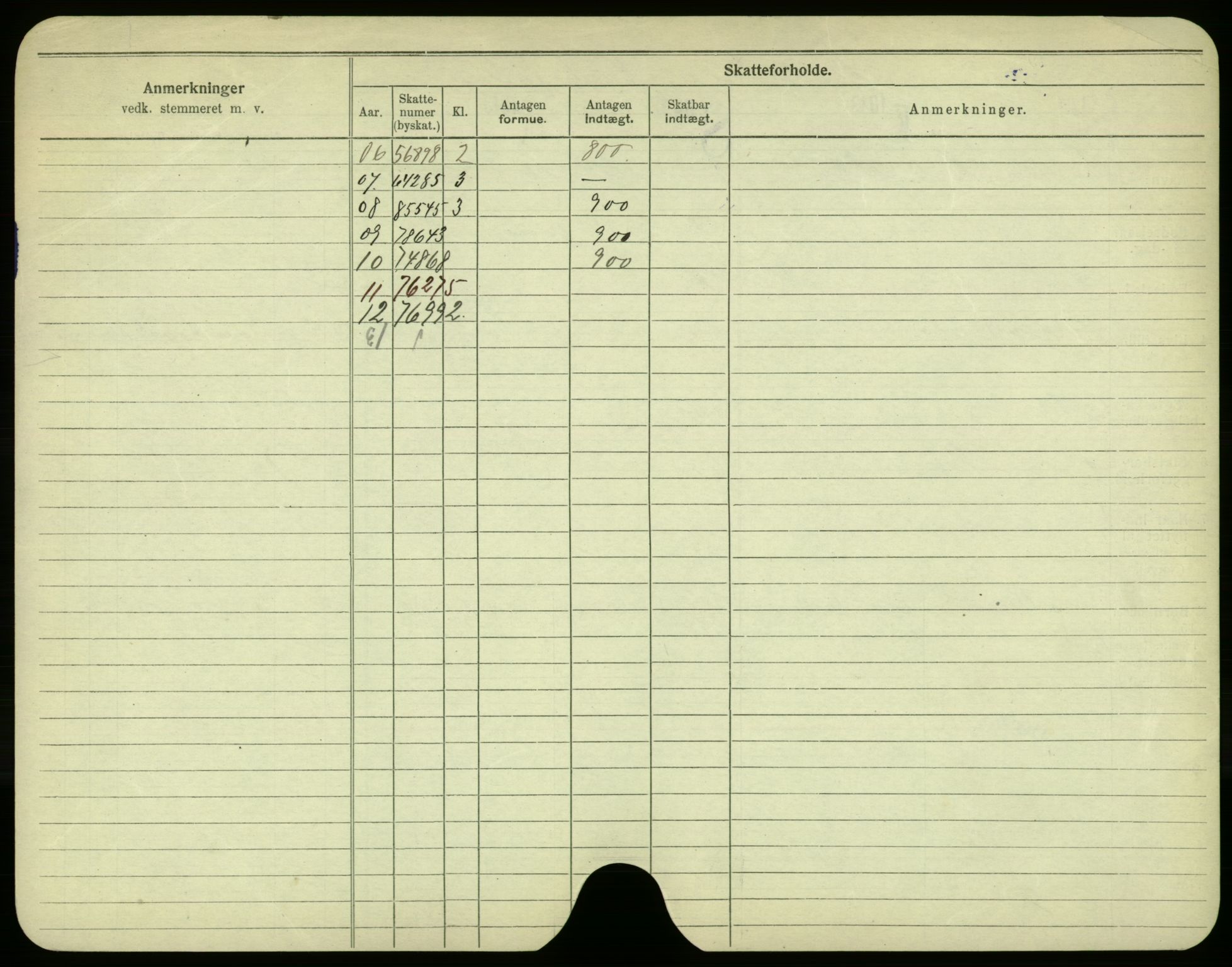 Oslo folkeregister, Registerkort, AV/SAO-A-11715/F/Fa/Fac/L0003: Menn, 1906-1914, p. 250b