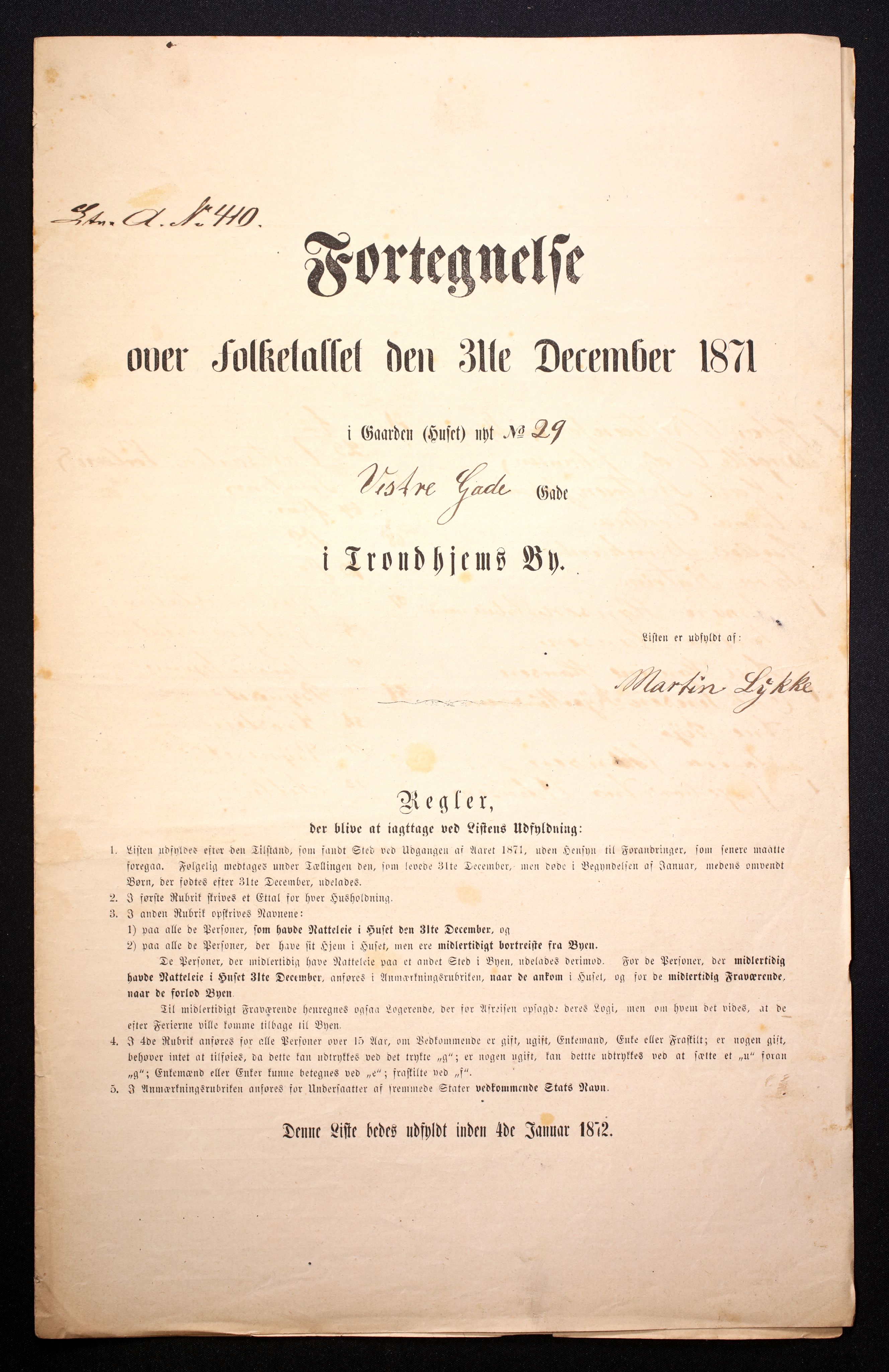 RA, 1871 census for 1601 Trondheim, 1870-1871, p. 282