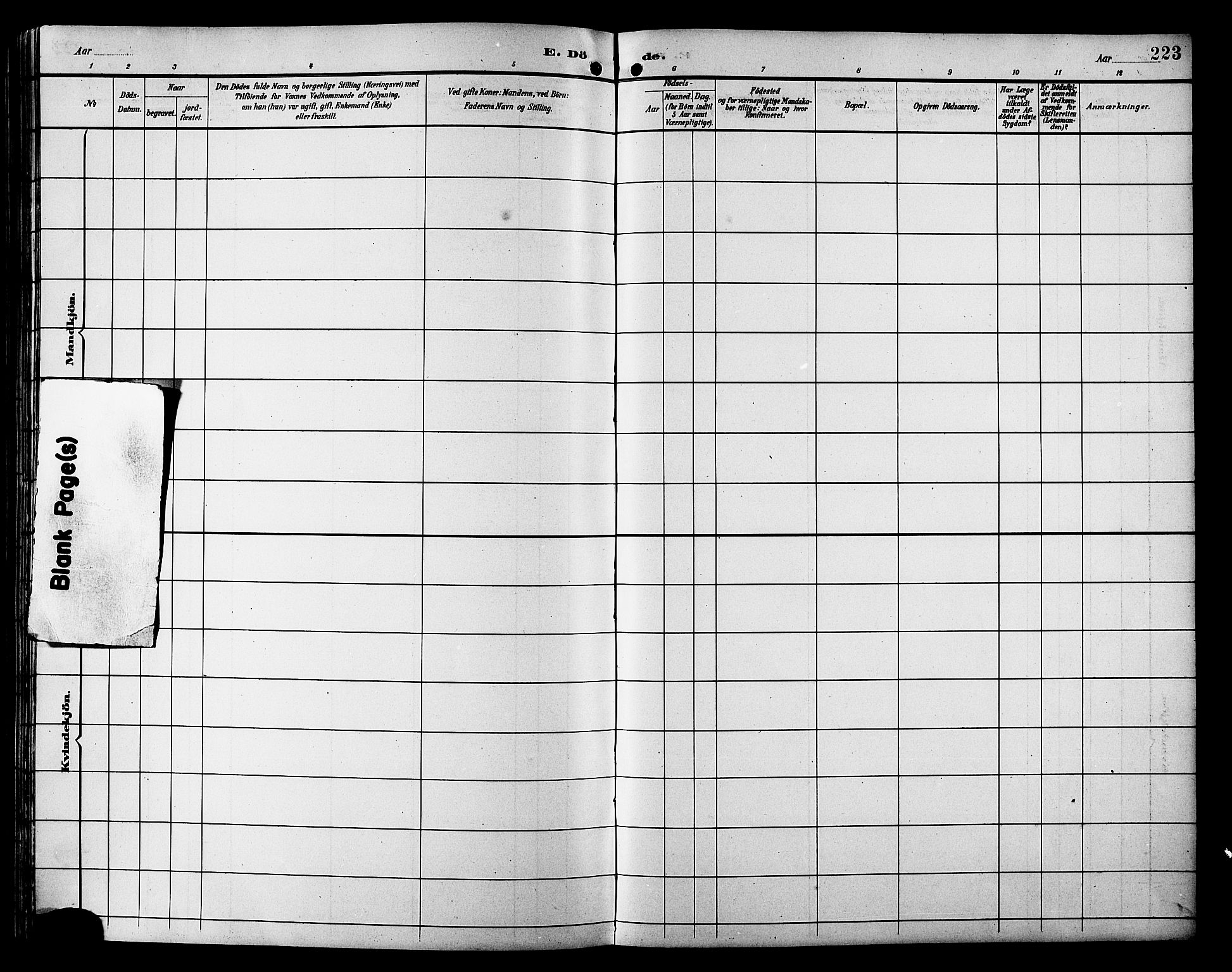 Skjervøy sokneprestkontor, AV/SATØ-S-1300/H/Ha/Hab/L0021klokker: Parish register (copy) no. 21, 1893-1910, p. 223