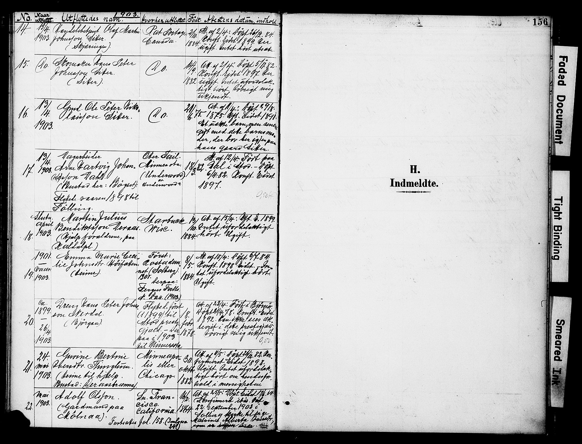 Ministerialprotokoller, klokkerbøker og fødselsregistre - Nord-Trøndelag, SAT/A-1458/742/L0409: Parish register (official) no. 742A02, 1891-1905, p. 156