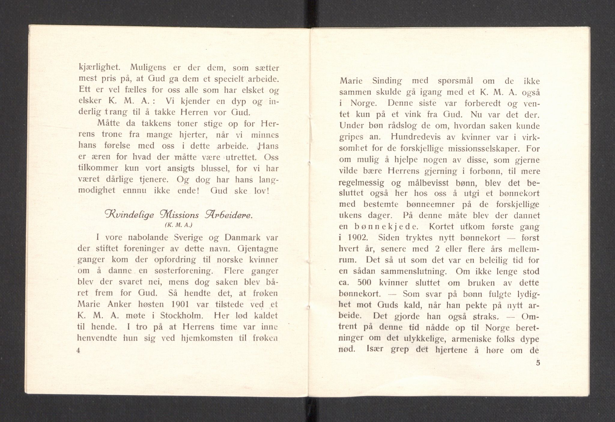 Kvinnelige Misjonsarbeidere, AV/RA-PA-0699/F/Fa/L0001/0008: -- / Trykte beretninger. 10-, 20, 25, og 30-årsjubileum, 1902-1932