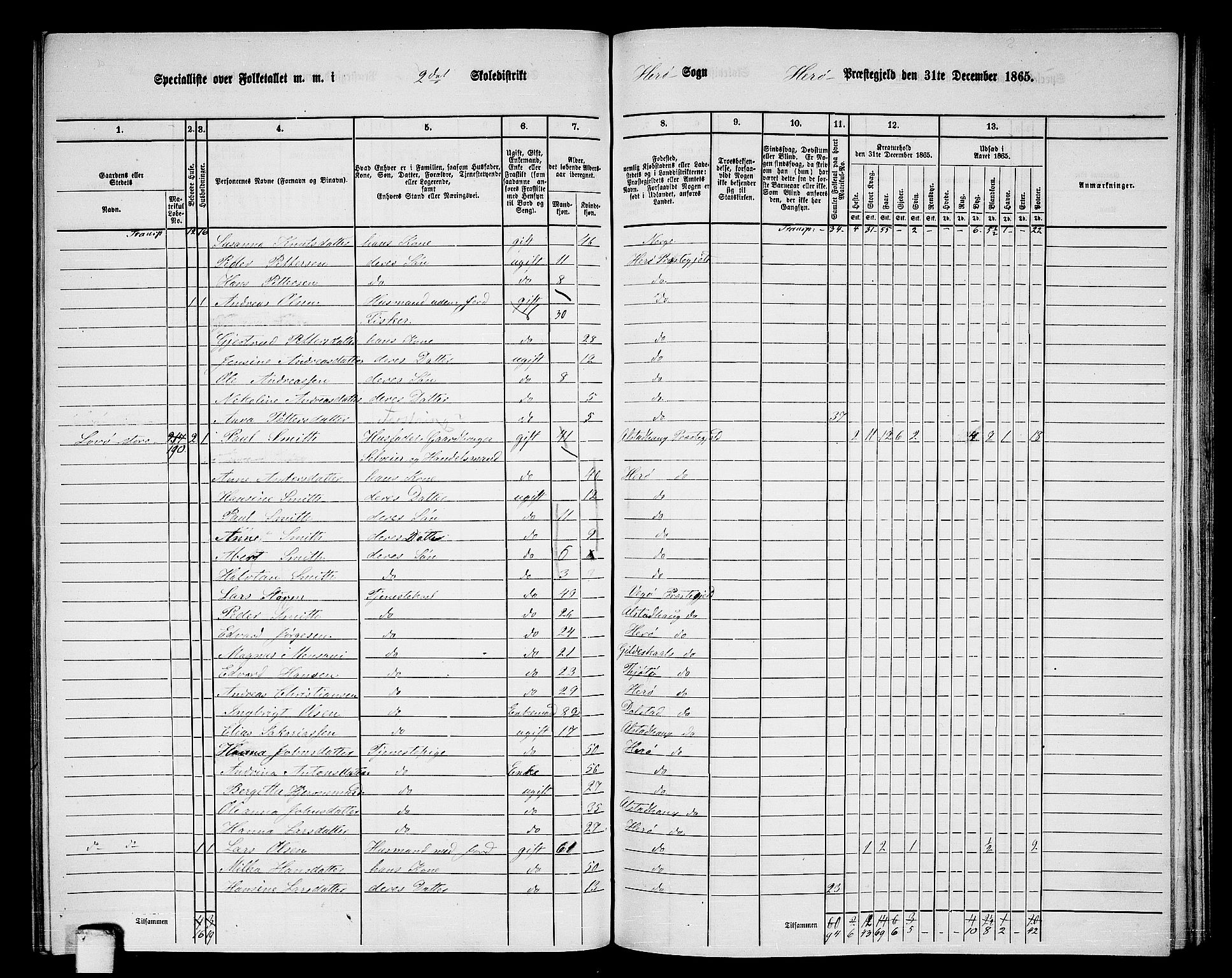 RA, 1865 census for Herøy, 1865, p. 36