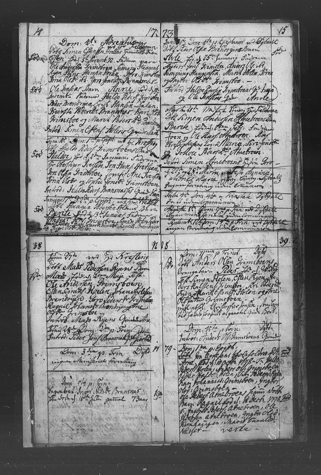 Tynset prestekontor, SAH/PREST-058/H/Ha/Haa/L0010: Parish register (official) no. 10, 1771-1807