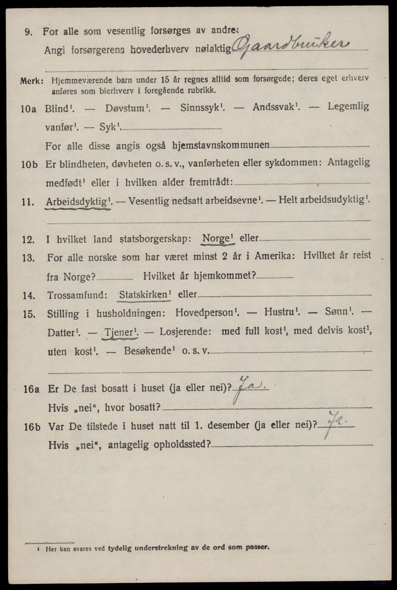 SAST, 1920 census for Eigersund, 1920, p. 1634