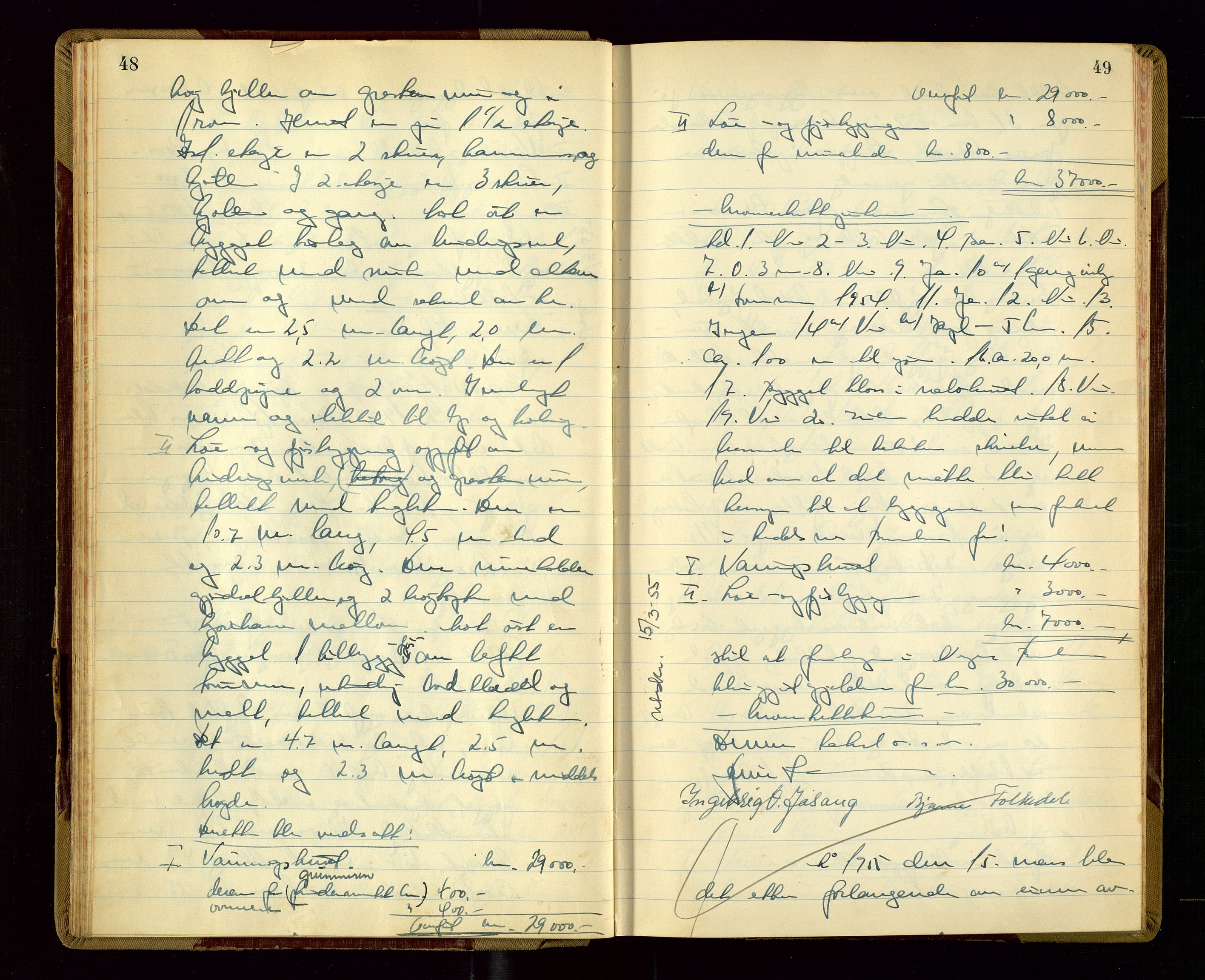 Avaldsnes lensmannskontor, AV/SAST-A-100286/Goa/L0010: "Branntakstprotokoll", 1955, p. 48-49