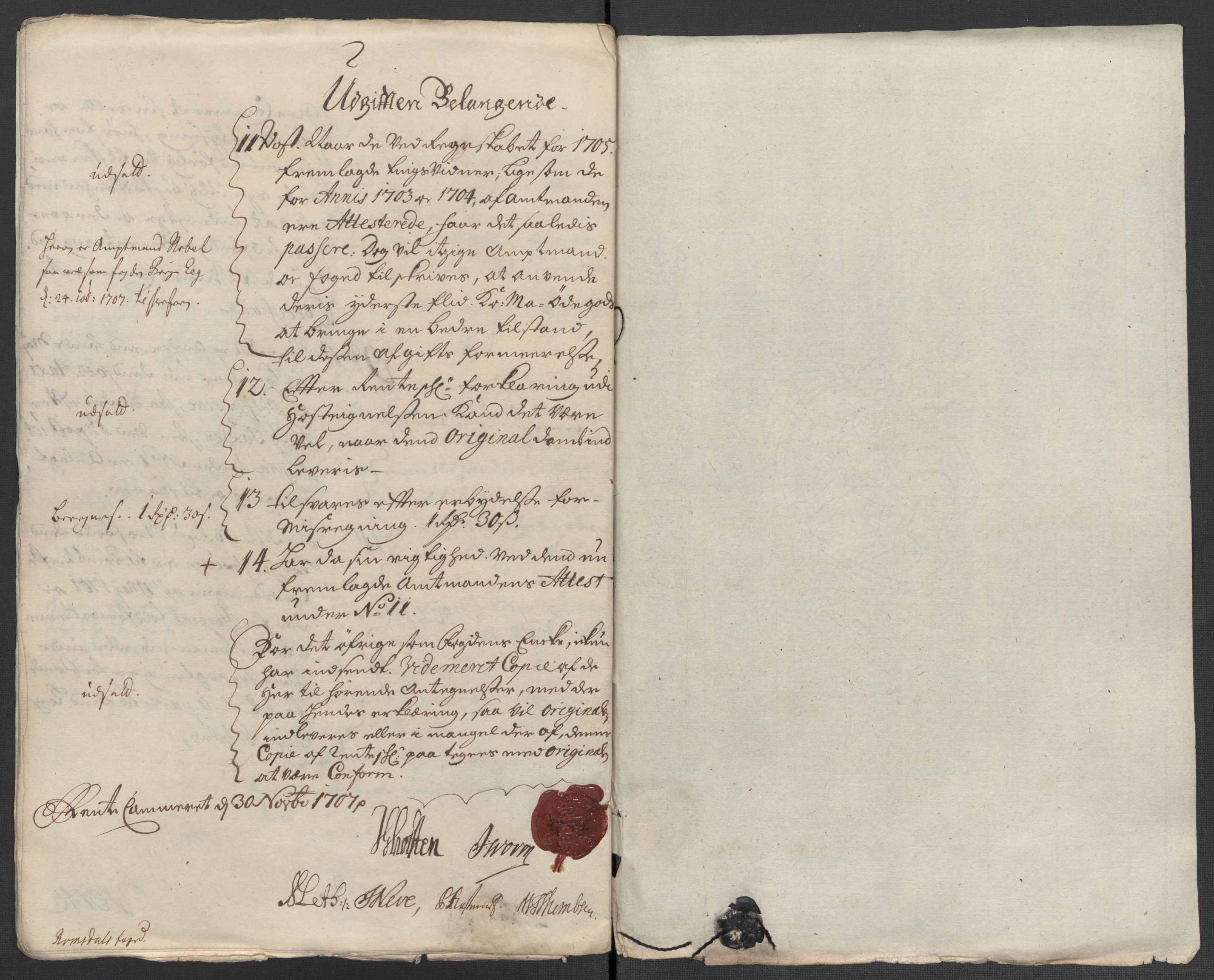 Rentekammeret inntil 1814, Reviderte regnskaper, Fogderegnskap, RA/EA-4092/R55/L3656: Fogderegnskap Romsdal, 1703-1705, p. 521