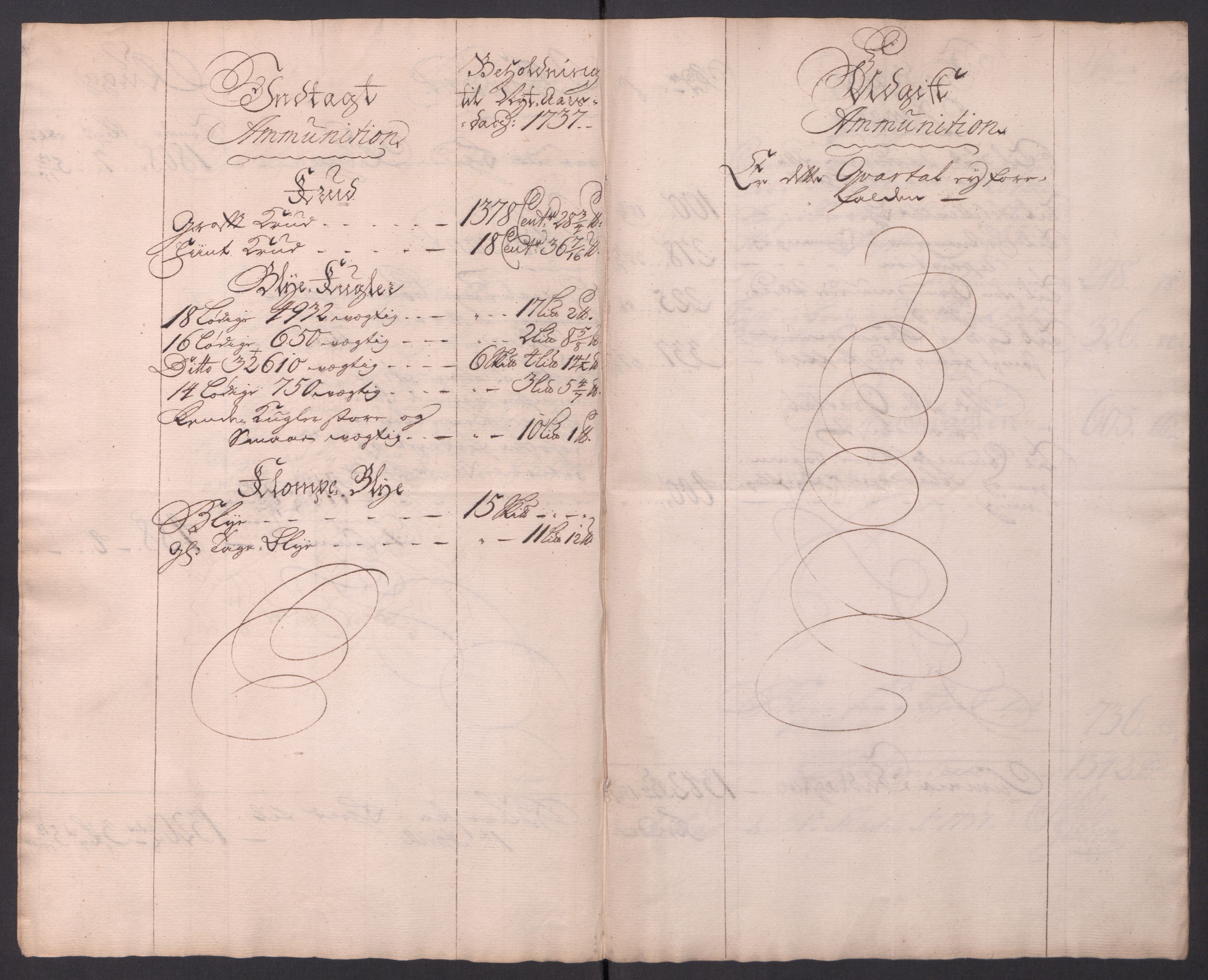 Kommanderende general (KG I) med Det norske krigsdirektorium, AV/RA-EA-5419/D/L0154: Fredriksten festning: Brev, inventarfortegnelser og regnskapsekstrakter, 1730-1739, p. 534