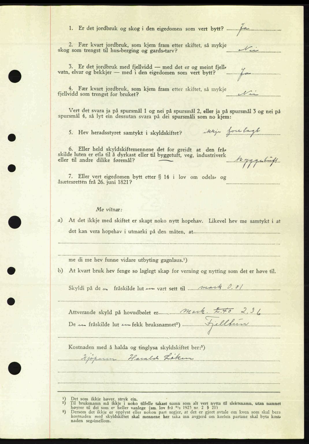 Nordre Sunnmøre sorenskriveri, AV/SAT-A-0006/1/2/2C/2Ca: Mortgage book no. A23, 1946-1947, Diary no: : 139/1947