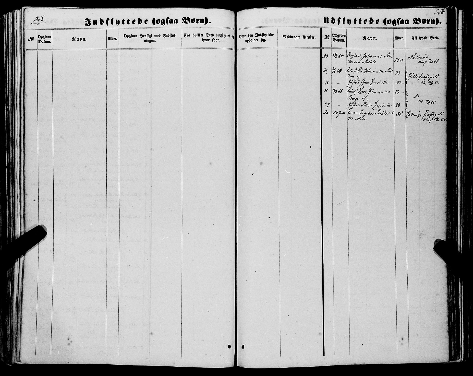 Haus sokneprestembete, SAB/A-75601/H/Haa: Parish register (official) no. A 17, 1858-1870, p. 386