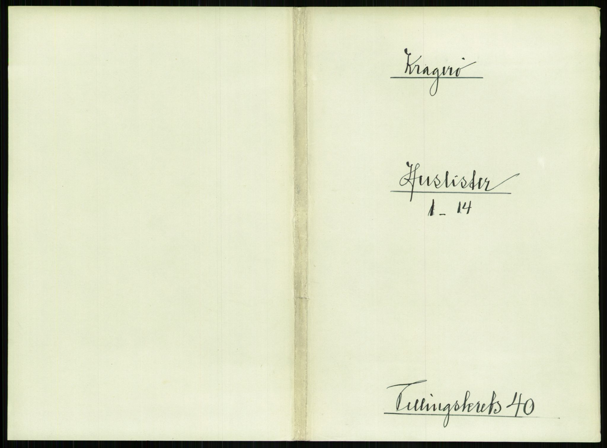 RA, 1891 census for 0801 Kragerø, 1891, p. 1626