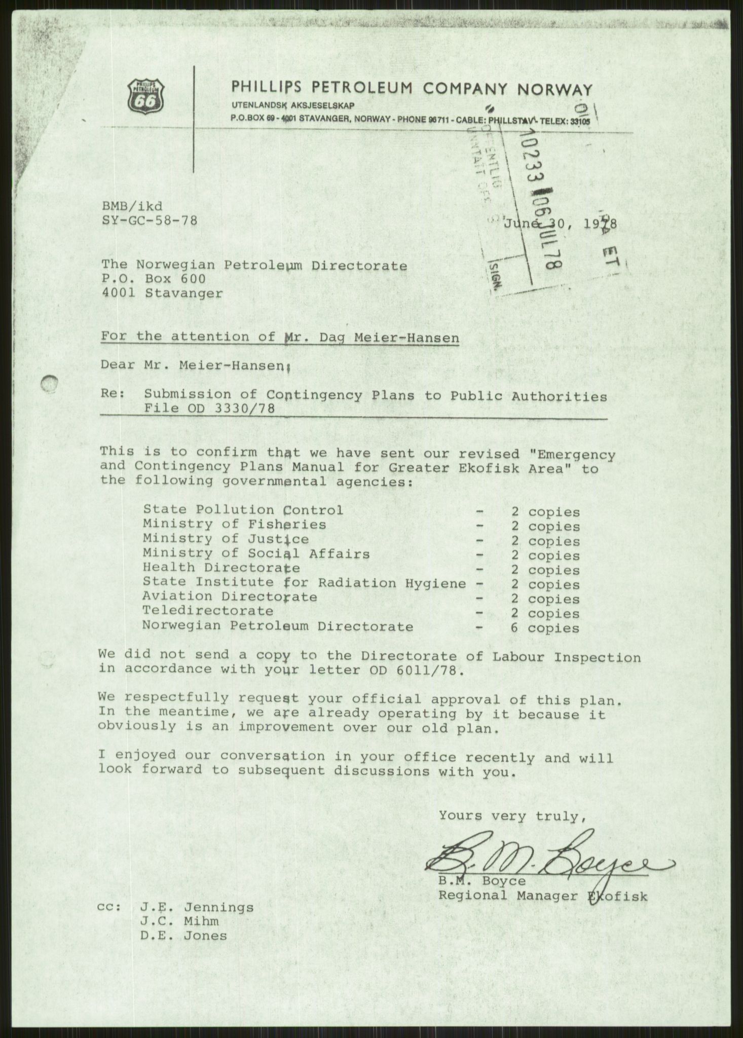 Justisdepartementet, Granskningskommisjonen ved Alexander Kielland-ulykken 27.3.1980, AV/RA-S-1165/D/L0010: E CFEM (E20-E35 av 35)/G Oljedirektoratet (Doku.liste + G1-G3, G6-G8 av 8), 1980-1981, p. 680