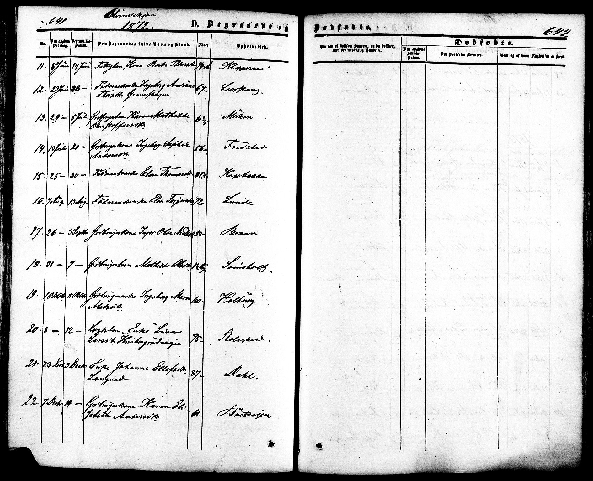 Ramnes kirkebøker, AV/SAKO-A-314/F/Fa/L0006: Parish register (official) no. I 6, 1862-1877, p. 641-642