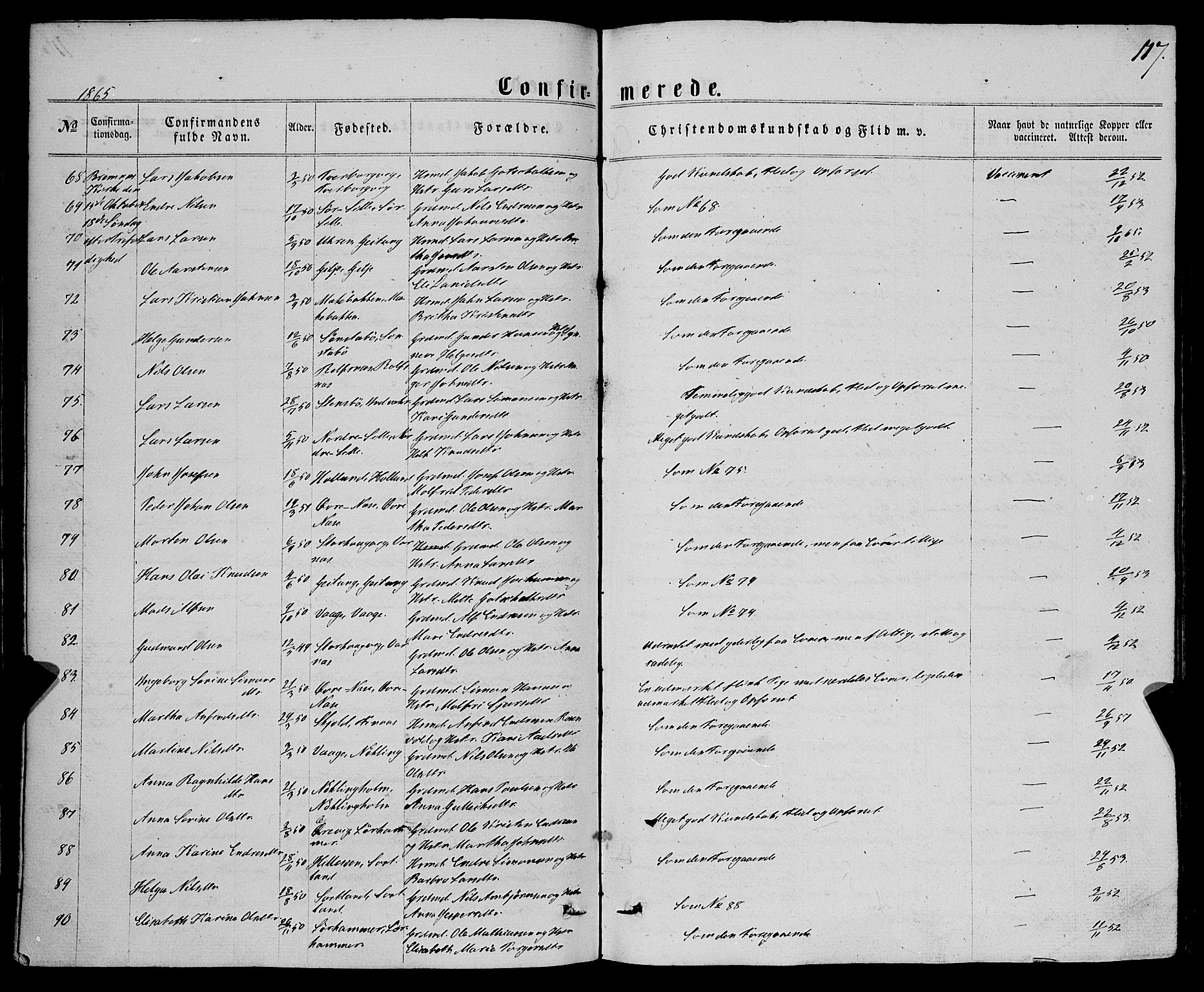 Finnås sokneprestembete, SAB/A-99925/H/Ha/Haa/Haaa/L0008: Parish register (official) no. A 8, 1863-1872, p. 117