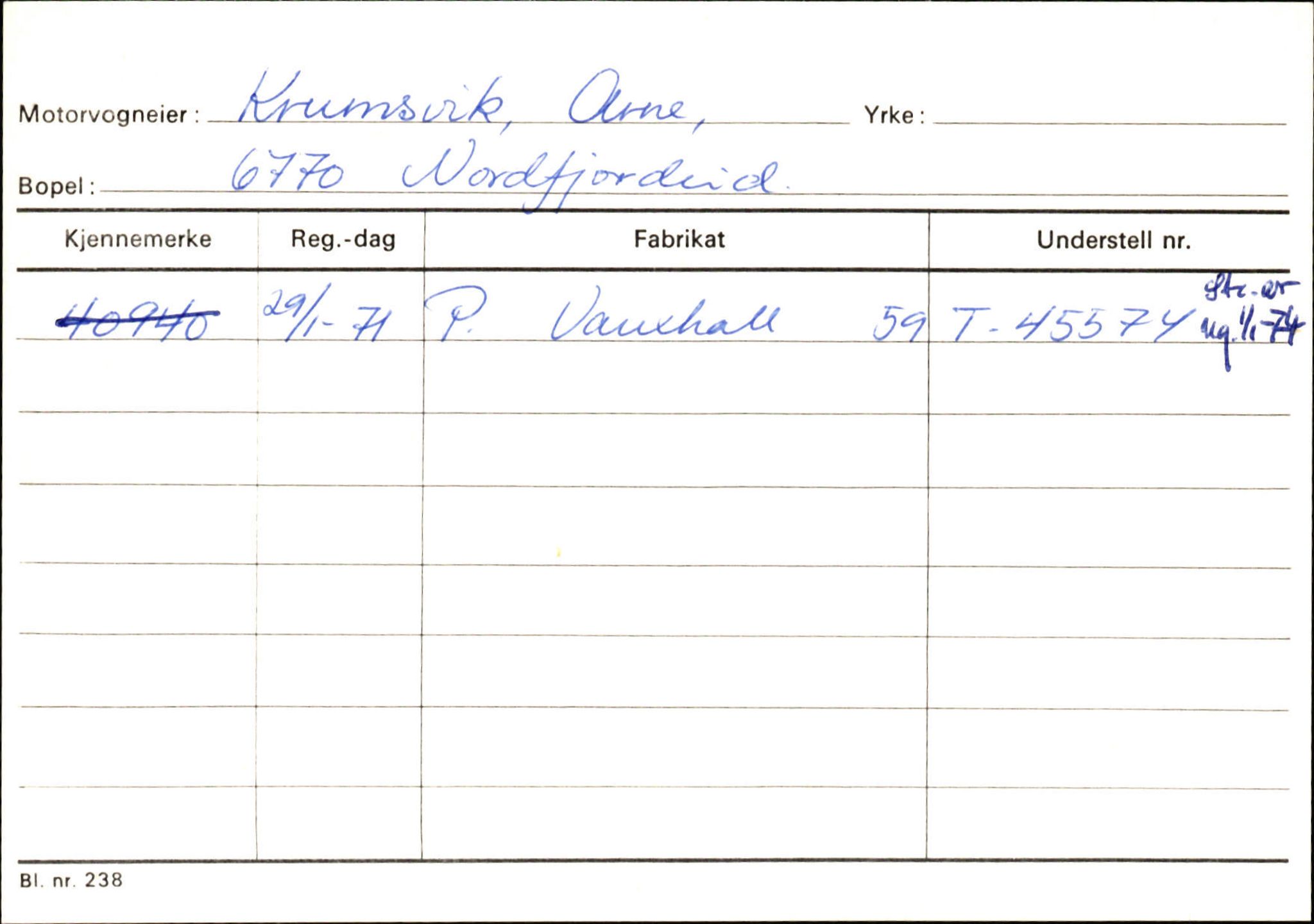 Statens vegvesen, Sogn og Fjordane vegkontor, AV/SAB-A-5301/4/F/L0129: Eigarregistrer Eid A-S, 1945-1975, p. 1294