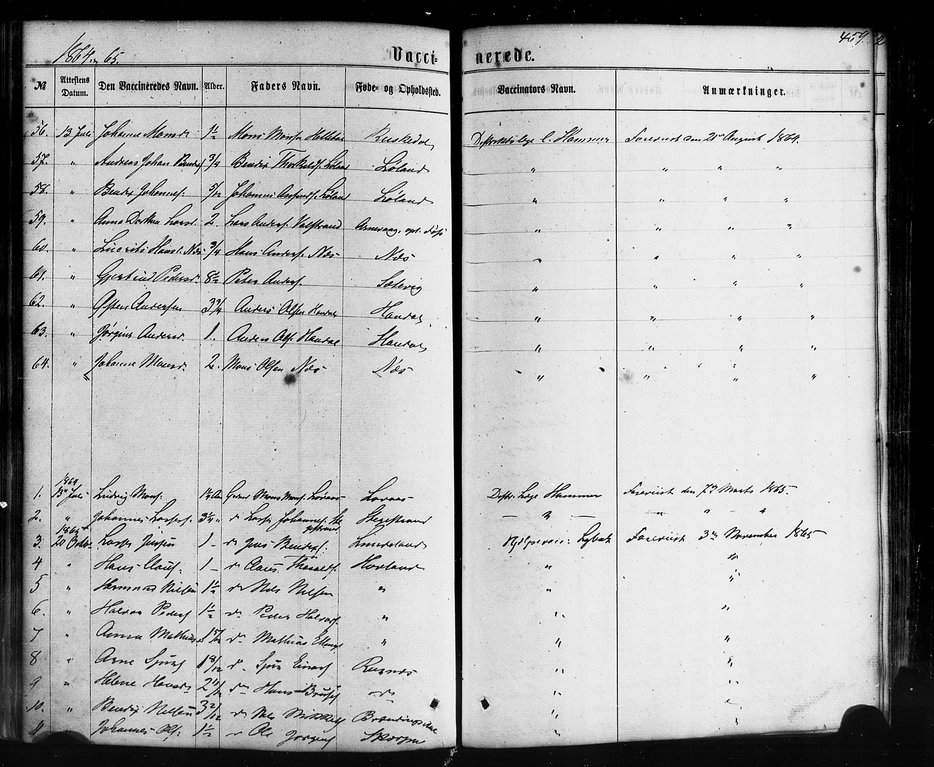 Hyllestad sokneprestembete, AV/SAB-A-80401: Parish register (official) no. A 1, 1861-1886, p. 459