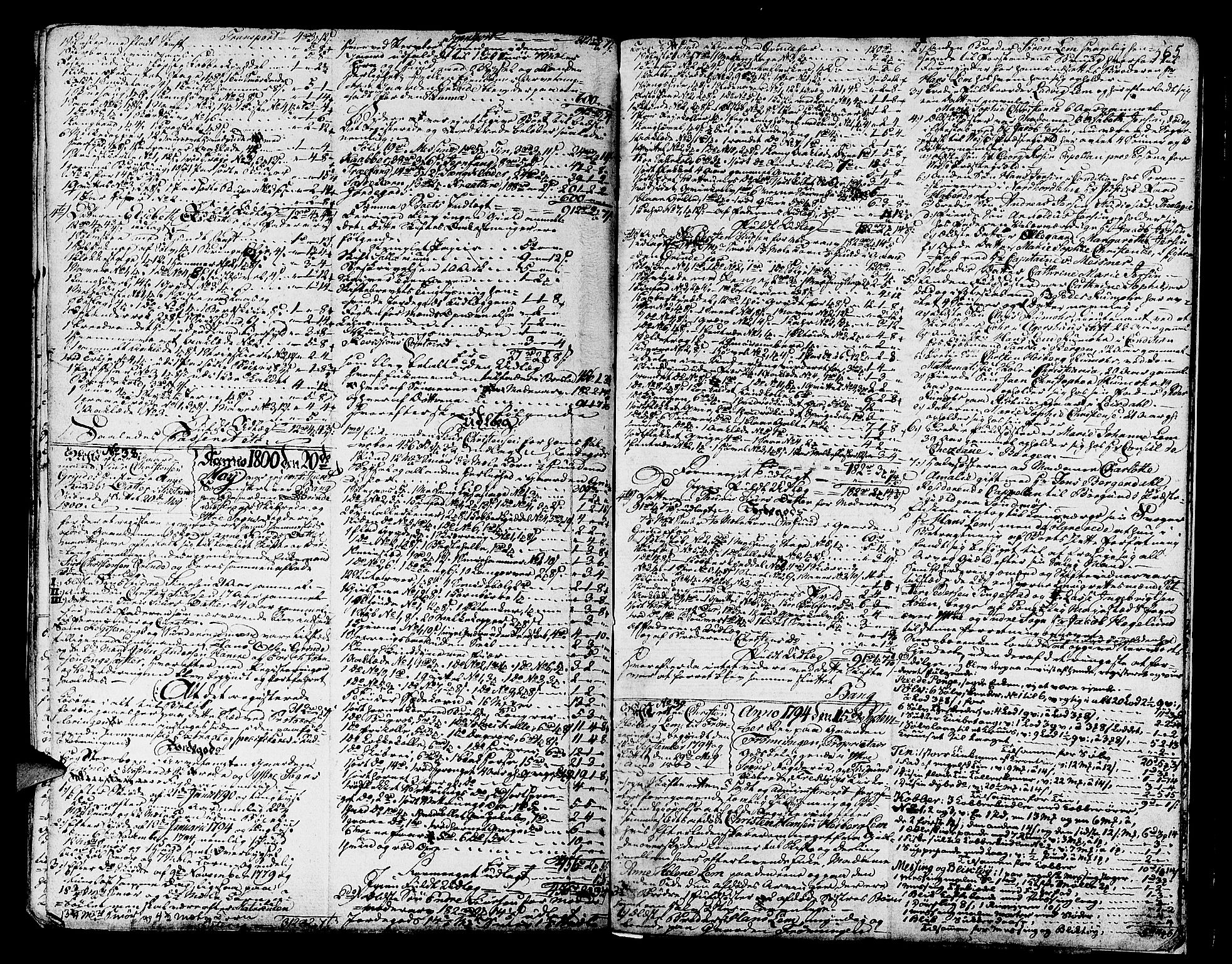 Ytre Sogn tingrett, AV/SAB-A-2601/1/H/Ha/L0012: Skifteprotokoll, 1800-1805, p. 564b-565a