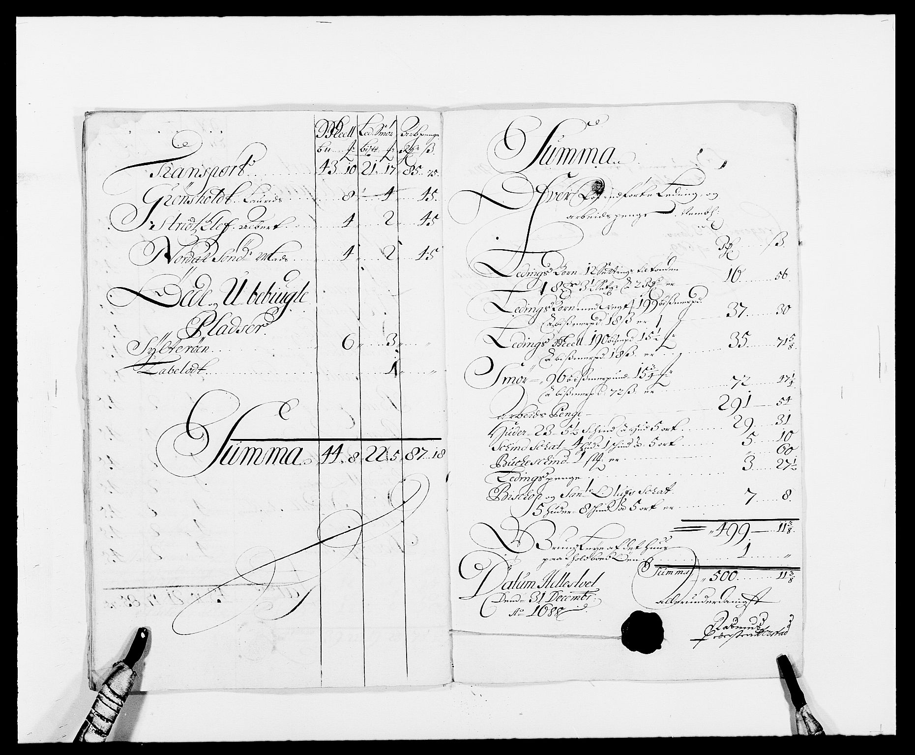 Rentekammeret inntil 1814, Reviderte regnskaper, Fogderegnskap, AV/RA-EA-4092/R34/L2050: Fogderegnskap Bamble, 1688-1691, p. 61