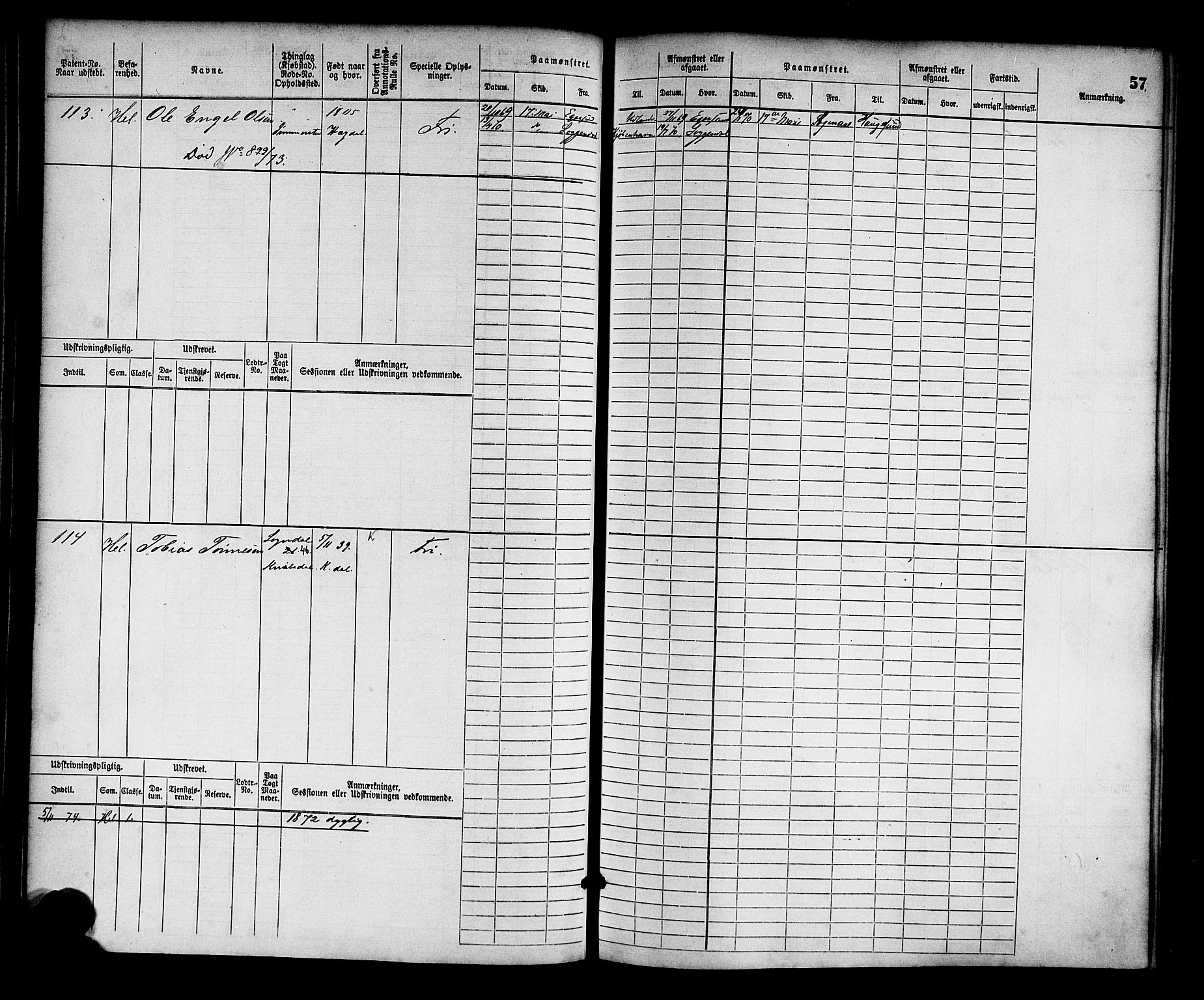 Sogndal mønstringskrets, SAK/2031-0020/F/Fb/L0001: Hovedrulle nr. 1-382, P-2, 1870-1889, p. 60