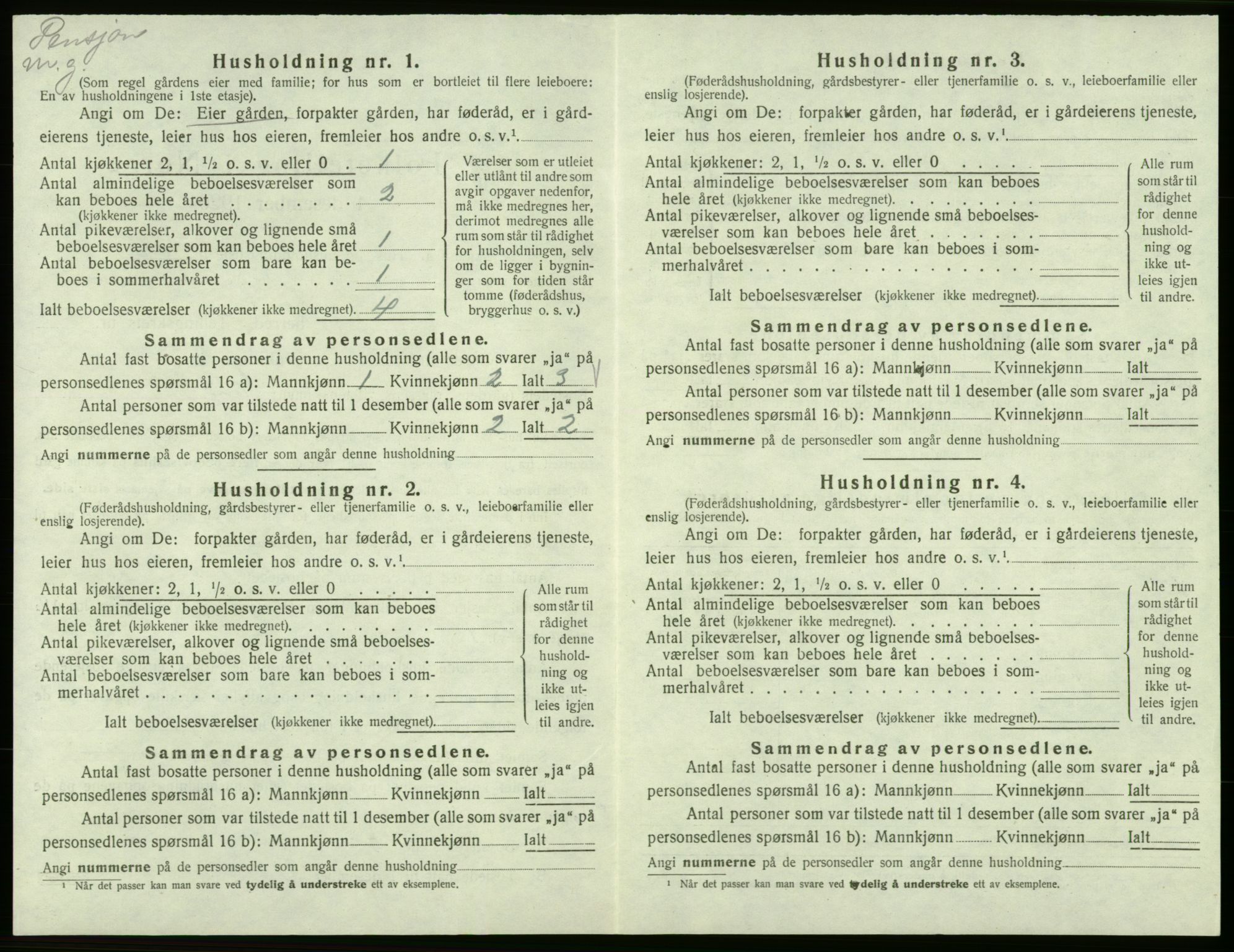 SAB, 1920 census for Bømlo, 1920, p. 233