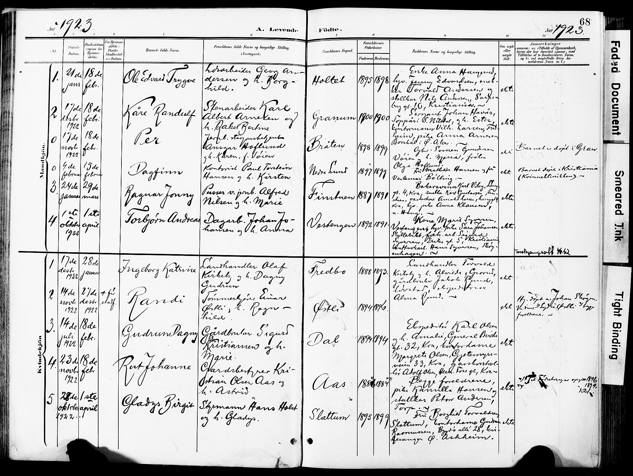 Nittedal prestekontor Kirkebøker, SAO/A-10365a/F/Fa/L0008: Parish register (official) no. I 8, 1902-1926, p. 68