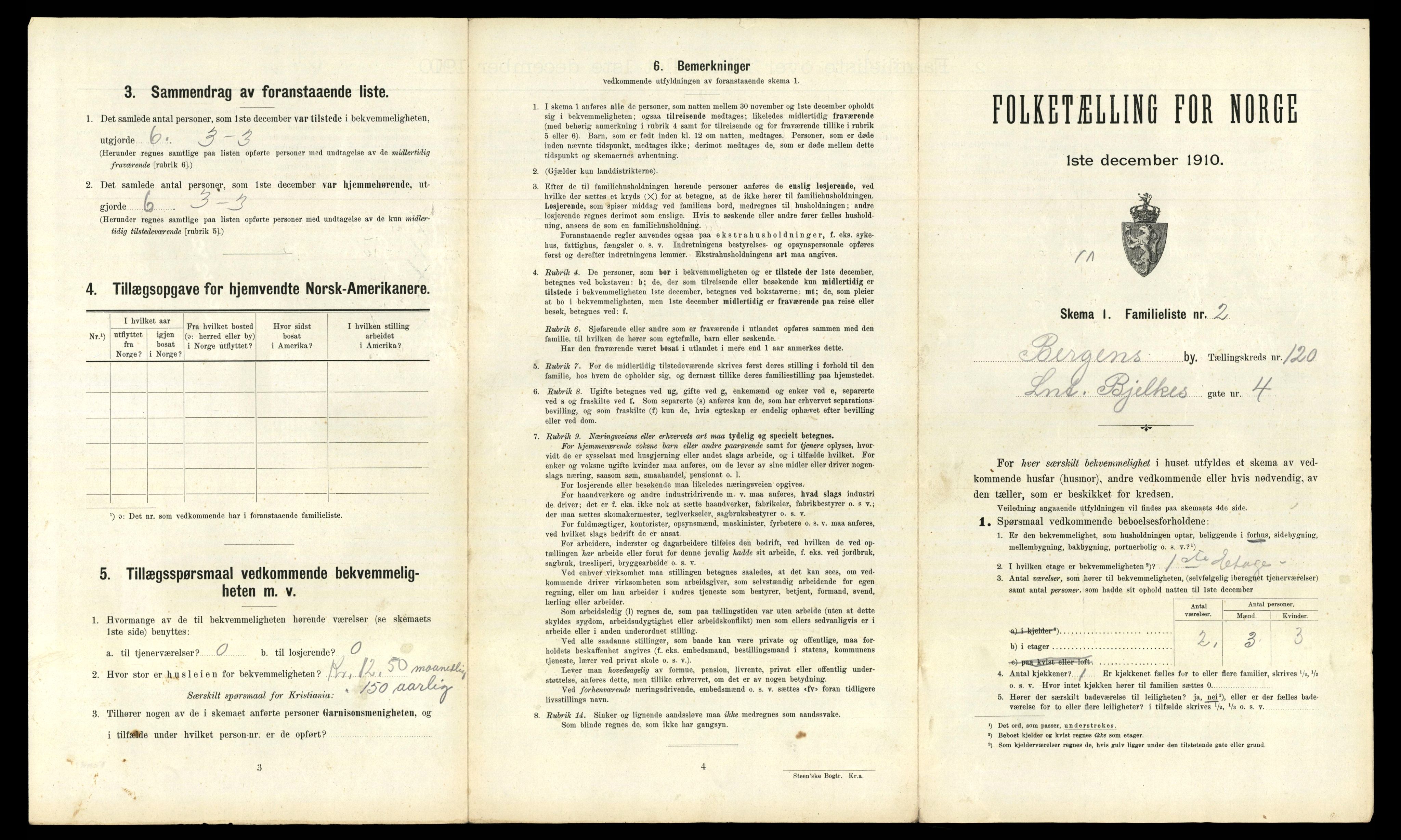 RA, 1910 census for Bergen, 1910, p. 41815