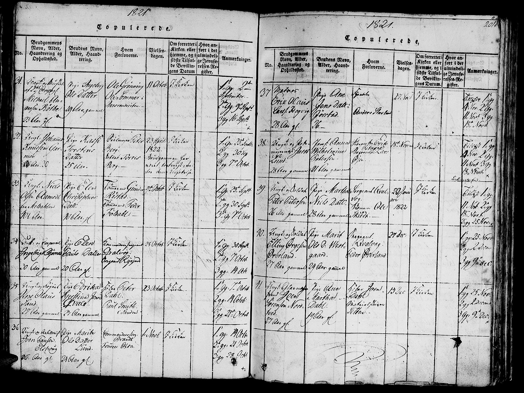 Ministerialprotokoller, klokkerbøker og fødselsregistre - Sør-Trøndelag, SAT/A-1456/602/L0135: Parish register (copy) no. 602C03, 1815-1832, p. 201