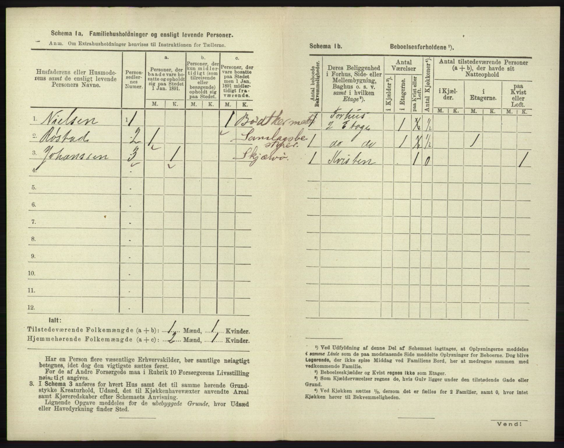 RA, 1891 census for 2001 Hammerfest, 1891, p. 1329