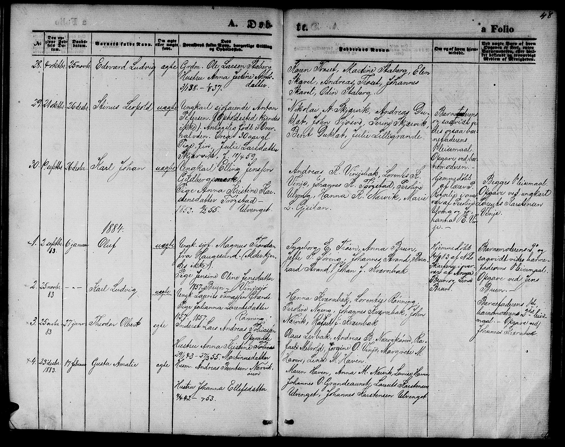 Ministerialprotokoller, klokkerbøker og fødselsregistre - Nord-Trøndelag, SAT/A-1458/733/L0326: Parish register (copy) no. 733C01, 1871-1887, p. 48