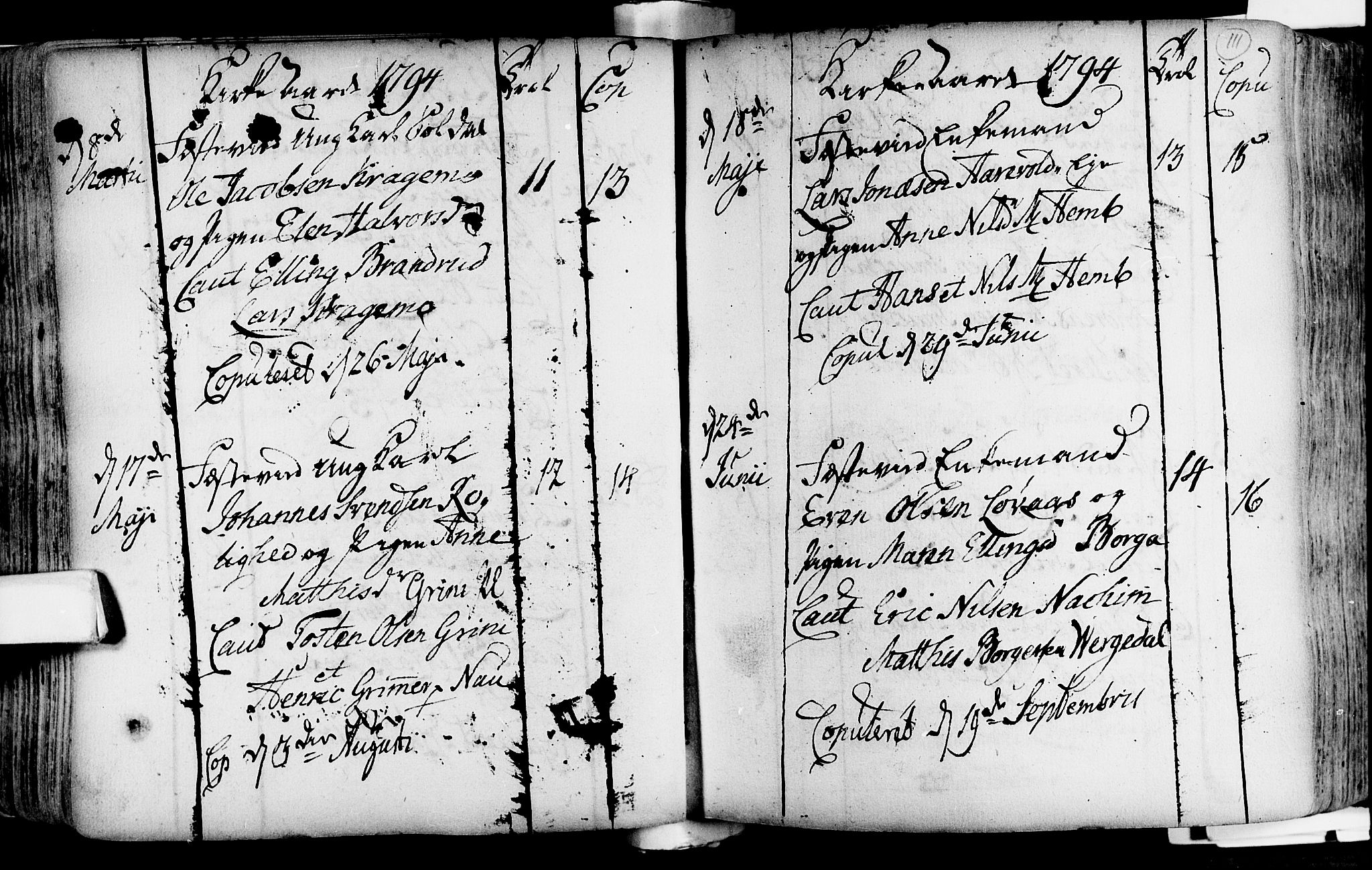 Lardal kirkebøker, AV/SAKO-A-350/F/Fa/L0004: Parish register (official) no. i 4, 1733-1815, p. 111