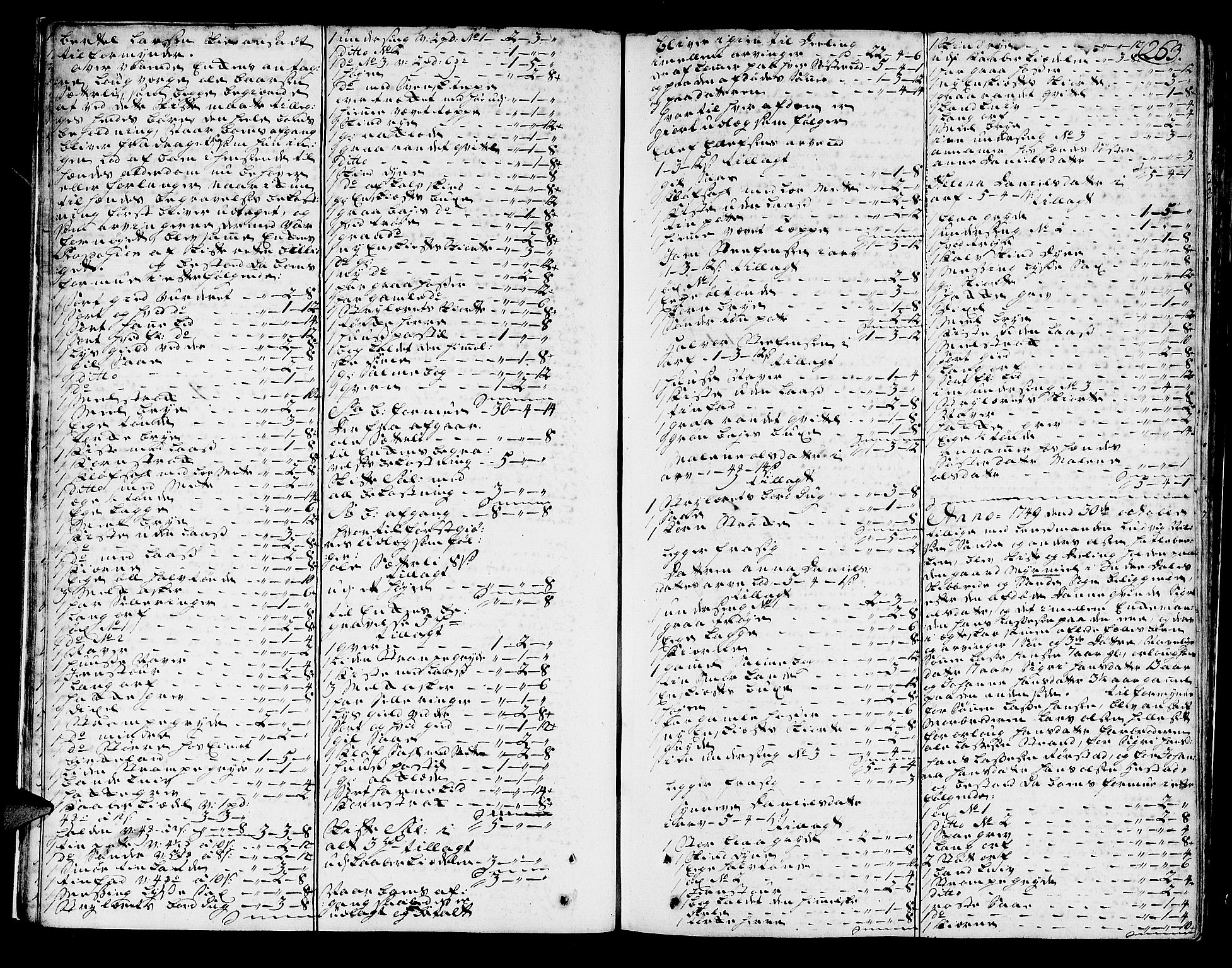 Sunnfjord tingrett, AV/SAB-A-3201/1/H/Ha/Hab/L0005b: Skifteprotokioll, folio 252-478, 1749-1752, p. 262b-263a