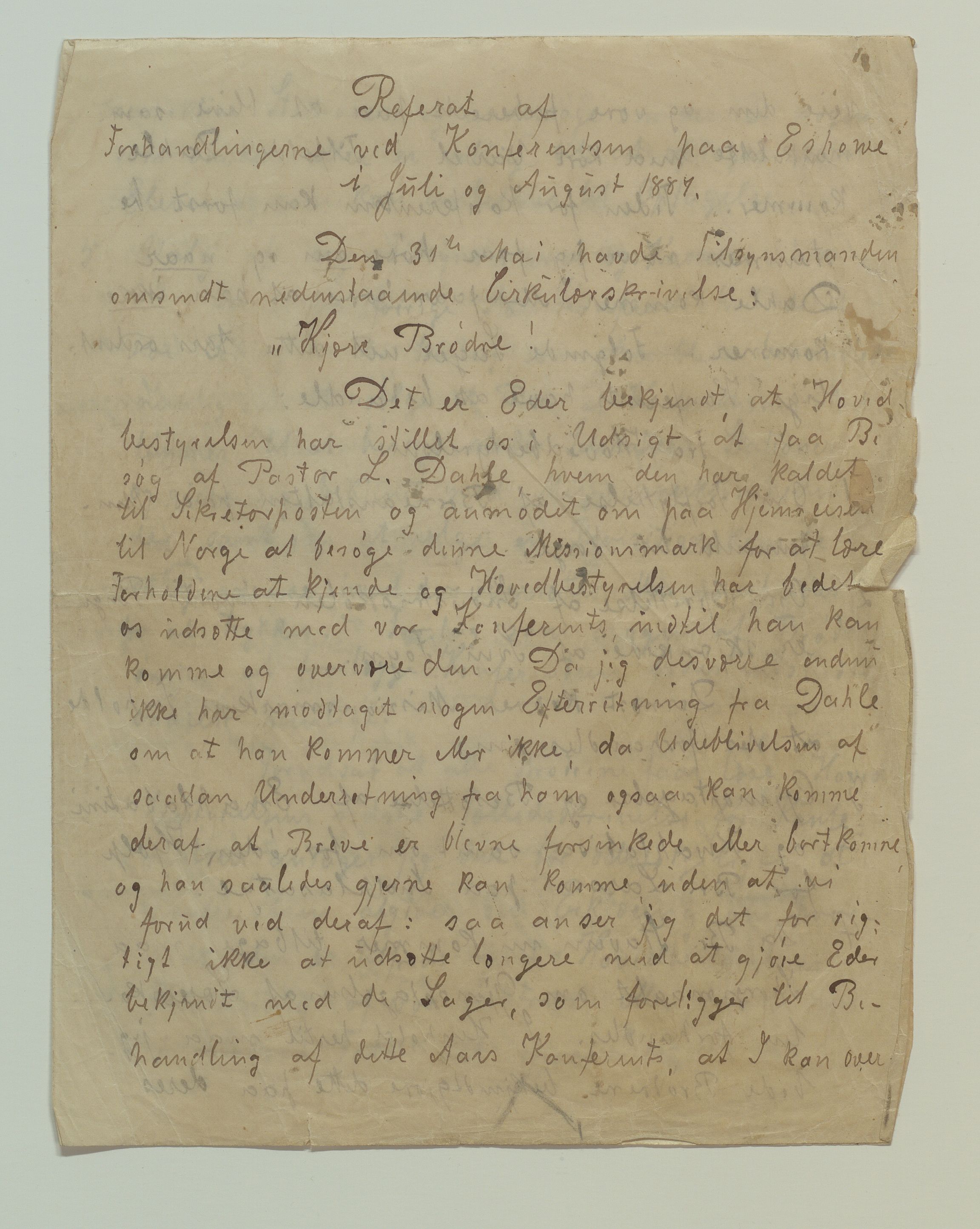 Det Norske Misjonsselskap - hovedadministrasjonen, VID/MA-A-1045/D/Da/Daa/L0037/0005: Konferansereferat og årsberetninger / Konferansereferat fra Sør-Afrika., 1887