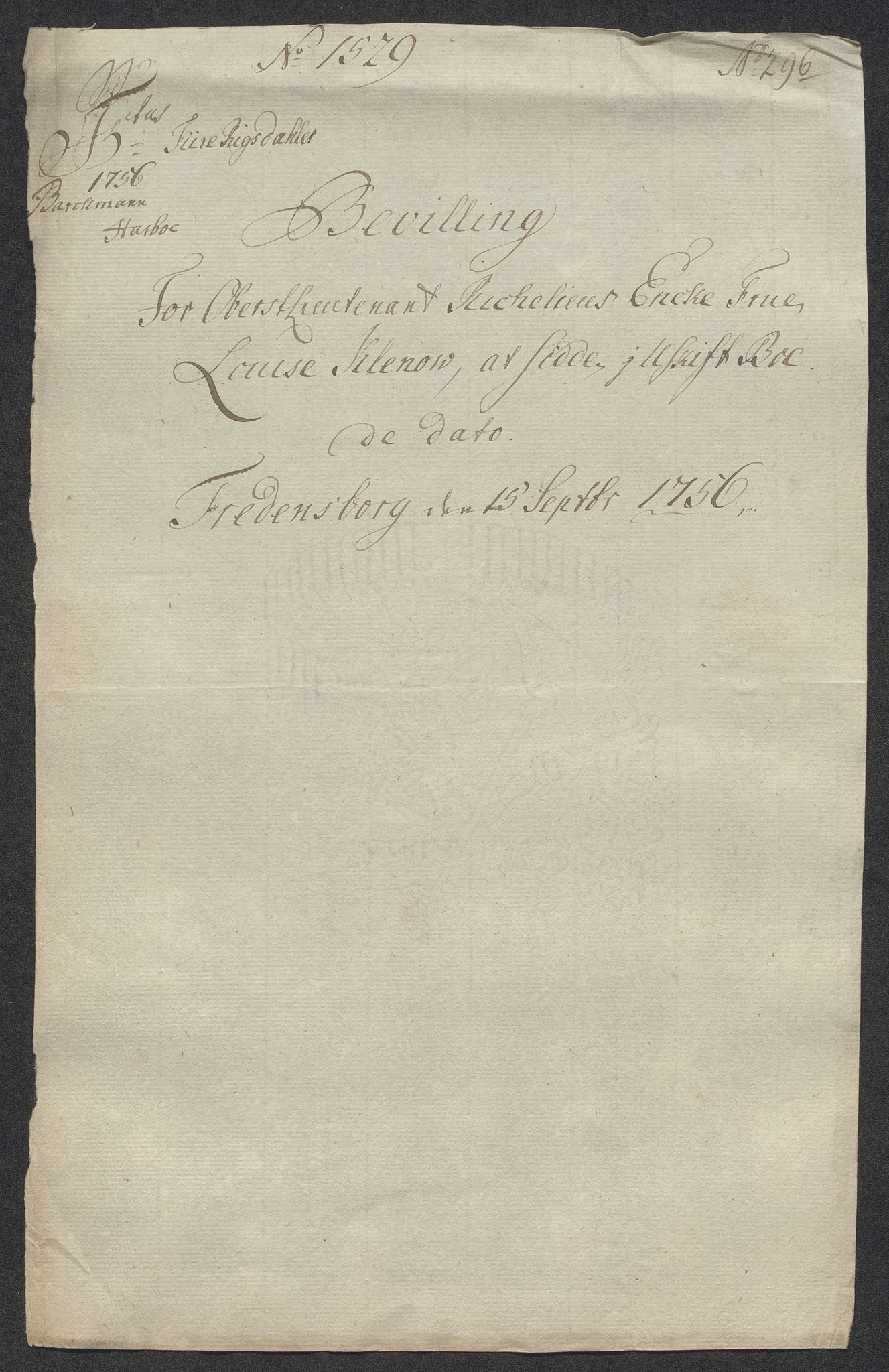 Forsvaret, Generalauditøren, AV/RA-RAFA-1772/F/Fd/L0004d: Breve fra regimenterne 1765 - 1795., 1765-1795, p. 633